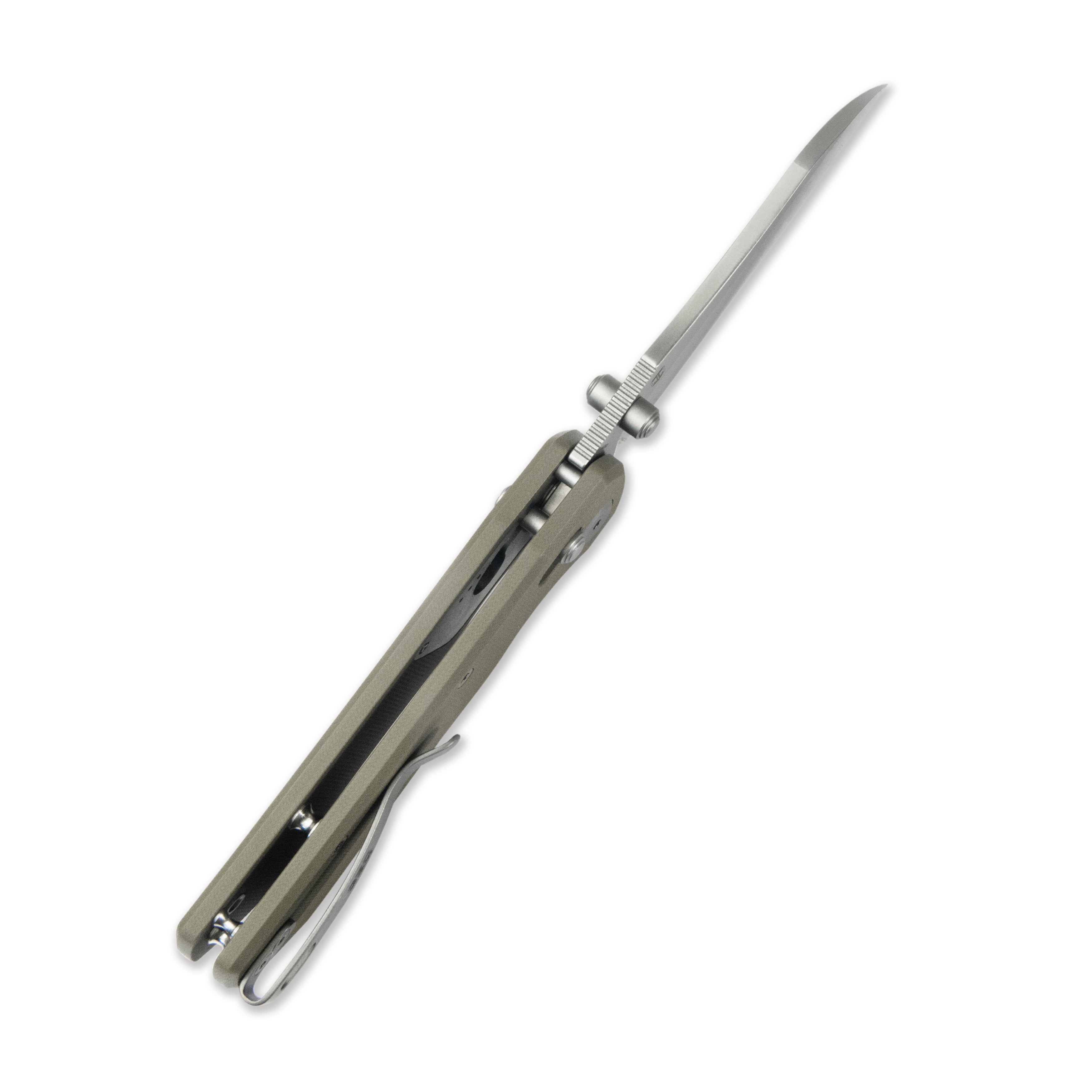 GEO Knife Komodo Crossbar lock Folding Knife Khaki G10 Handle 3.1" Stonewash Bohler M390 Blade GEO2509J