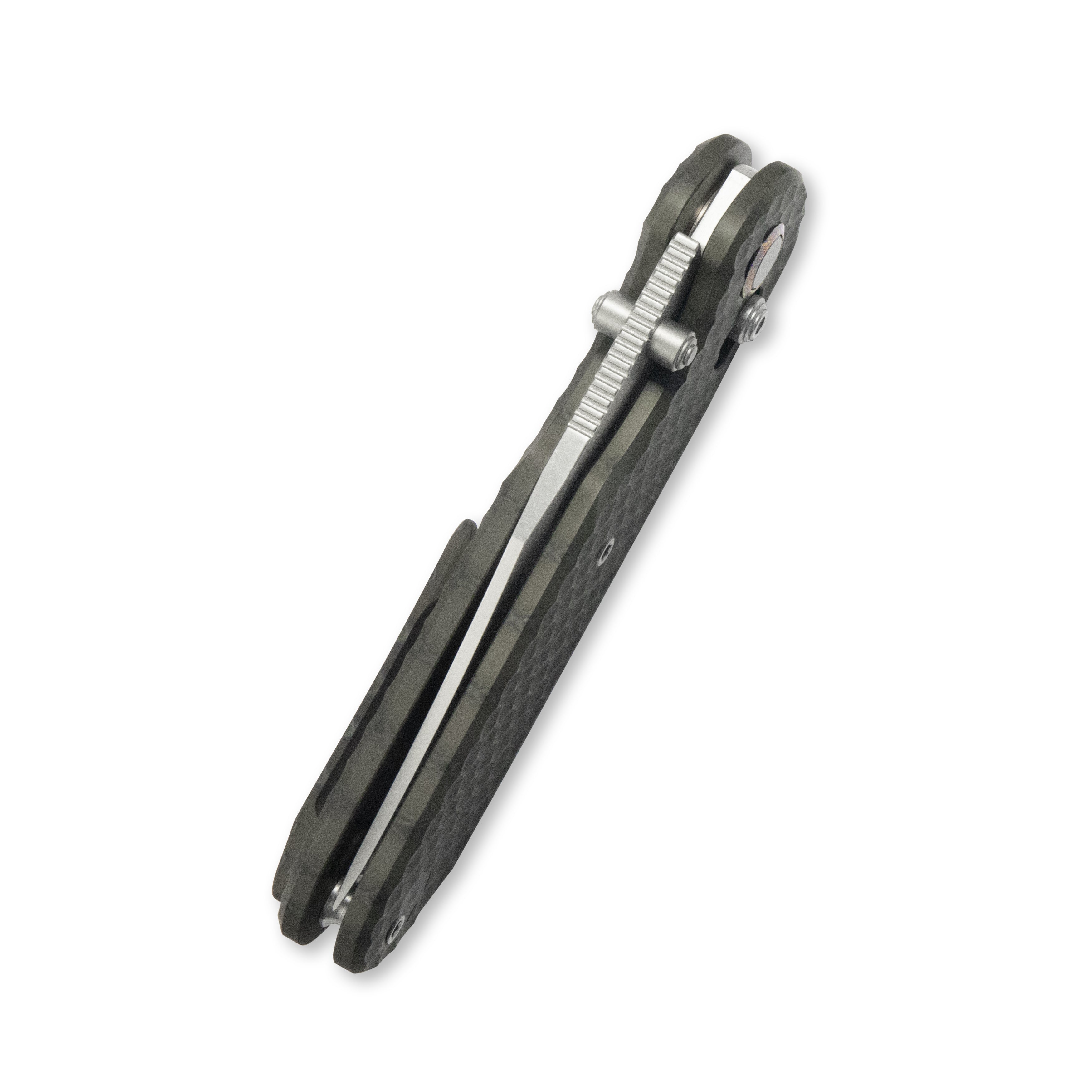 (Pre-order)( Before February 5th): GEO Knife Ethereal Cutter Axis lock Folding Knife Tiger Stripe Pattern Flamed 6AL4V Titanium Handle 3.0" Stonewash Bohler M390 Blade GEO2401J