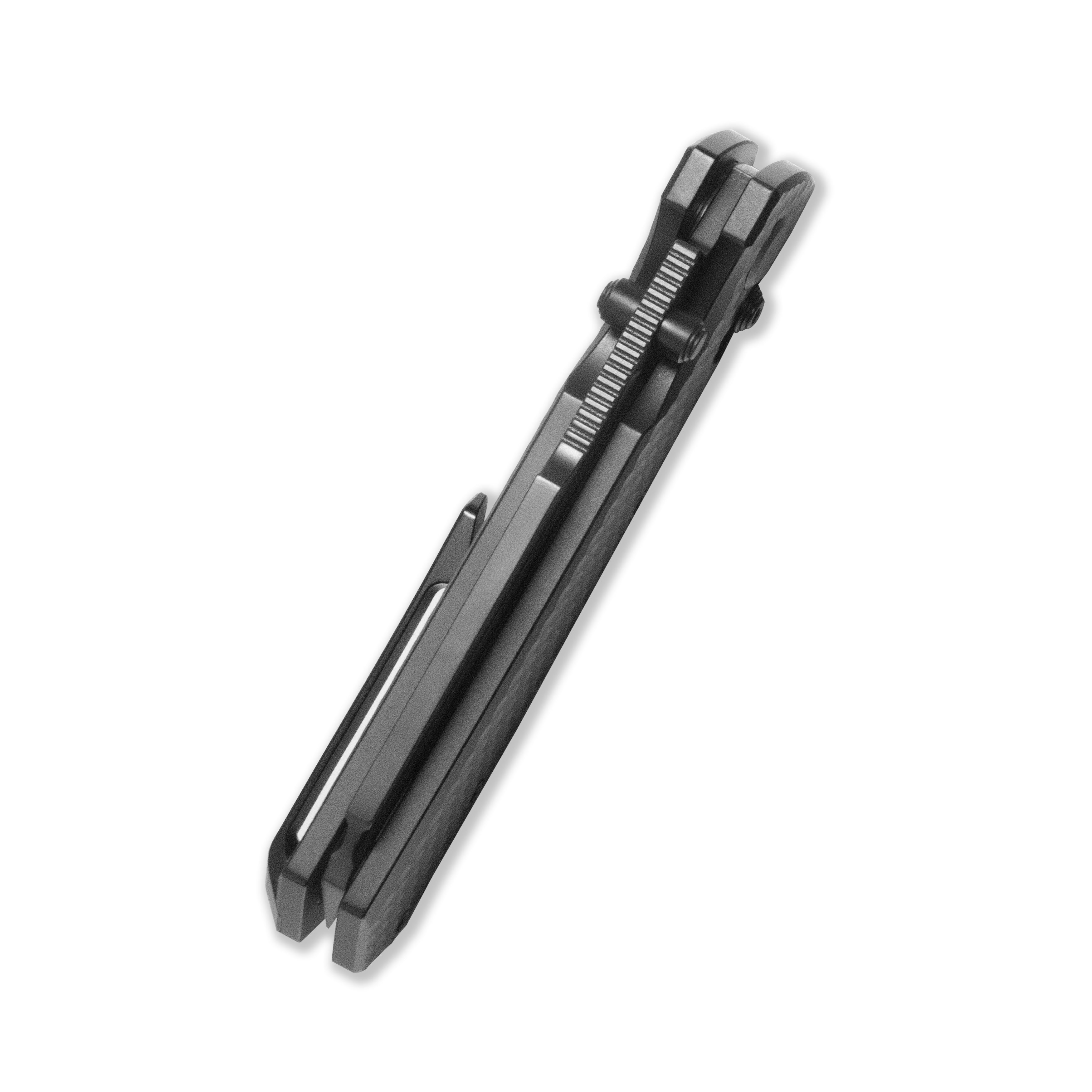 GEO Knife Noxiz Axis lock Folding Knife Black 6AL4V Titanium Handle 3.1" Black DLC Bohler M390 Blade GEO2506C