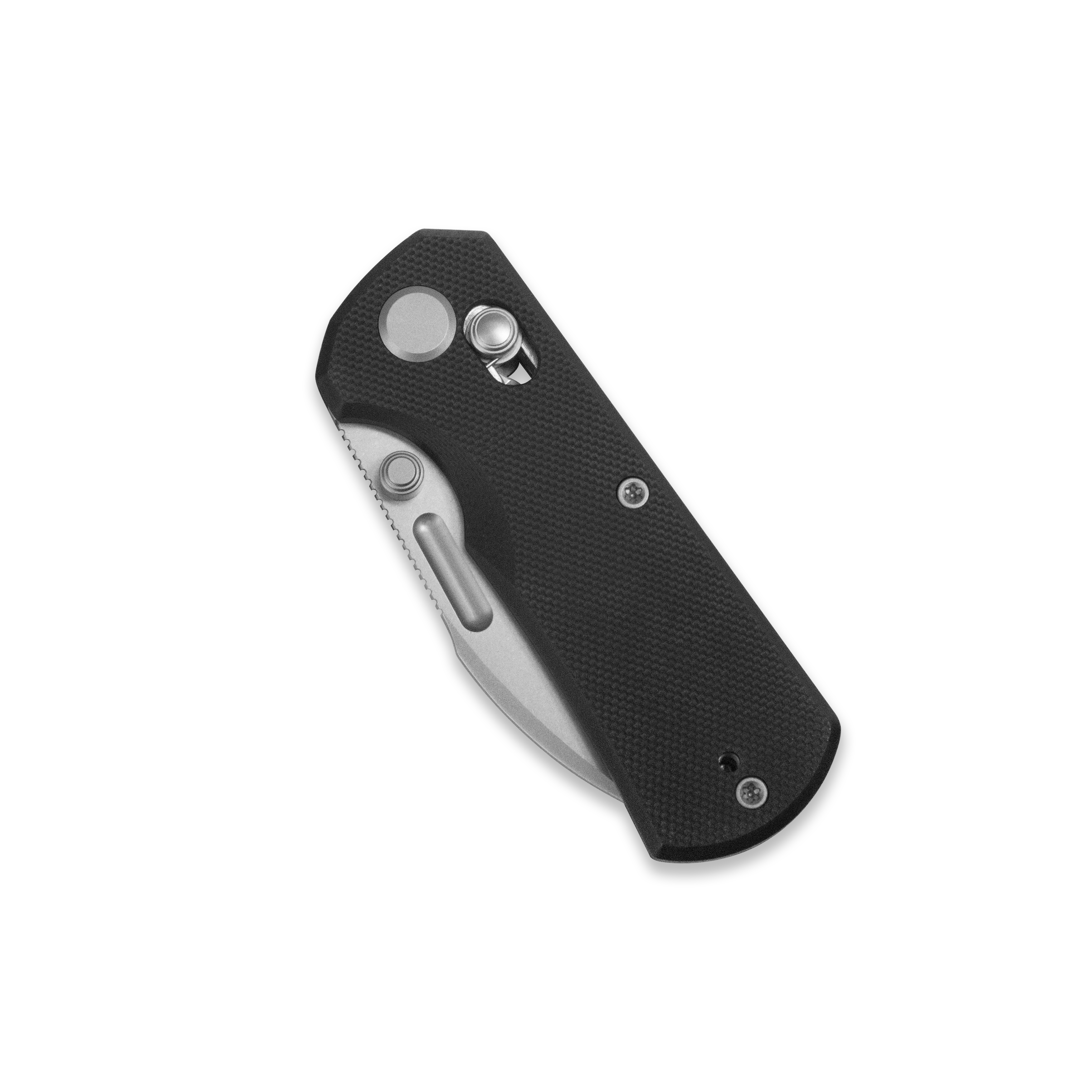 GEO Knife Belluf Crossbar lock Folding Knife Black G10 Handle 2.4" Stonewash Bohler M390 Blade GEO2508A