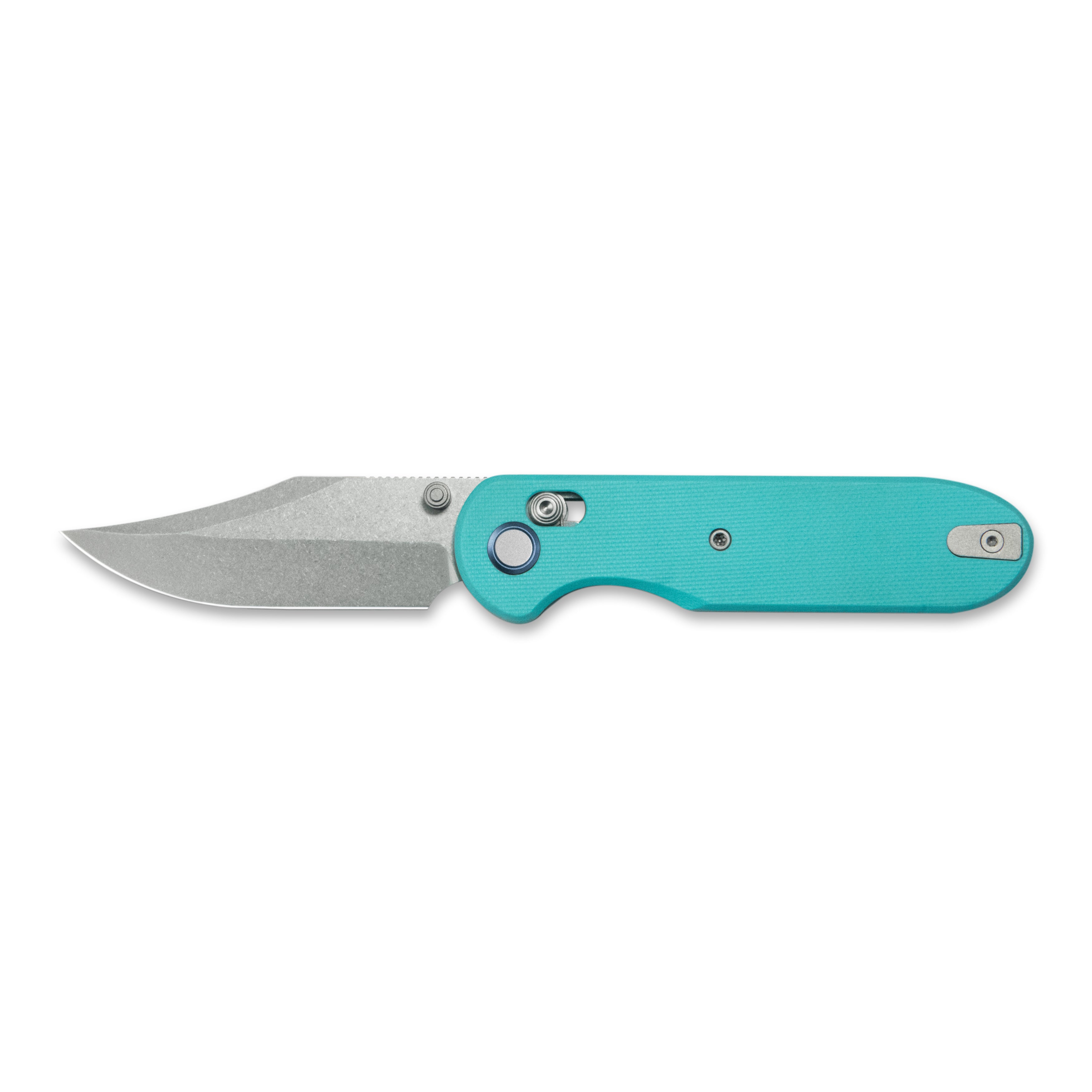 (Pre-order)( Before February 5th): GEO Knife Ethereal Cutter Axis lock Folding Knife Tiffany Blue G10 Handle 3.0" Stonewash Bohler M390 Blade GEO2401G