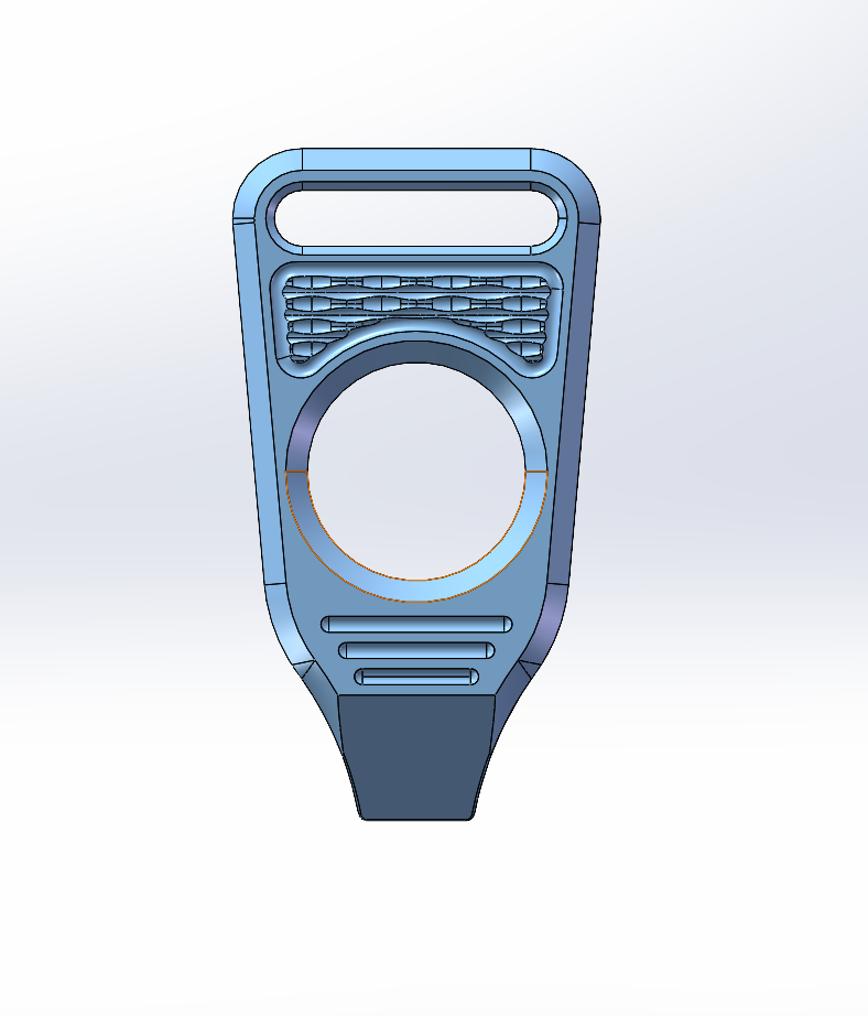 GEO Knife 6AL4V Titanium Material Anodized Blue Finish Pry-bar GEO2512C