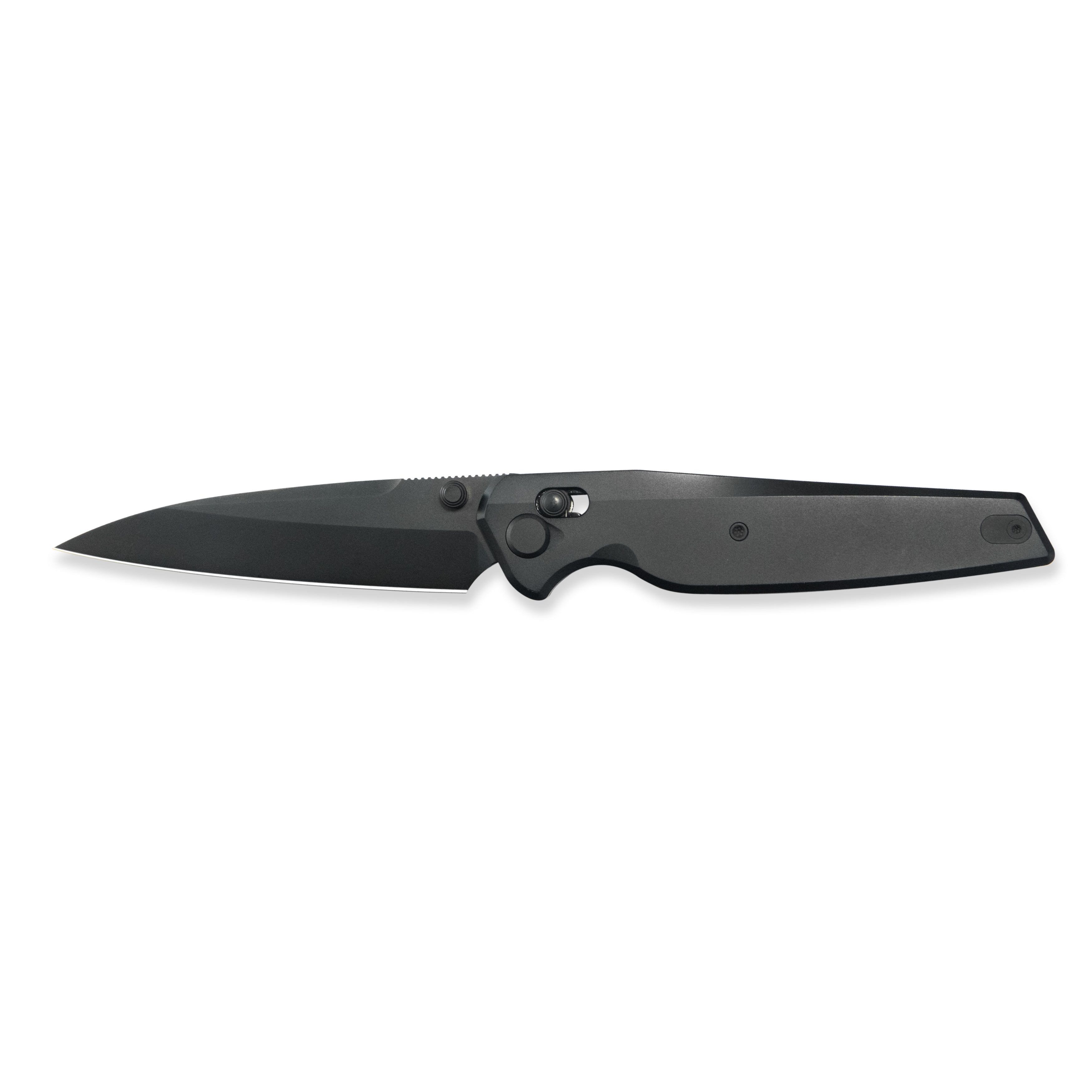 GEO Knife FANTASM Axis lock Folding Knife Black 6AL4V Titanium Handle 3.9" Black DLC Bohler M390 Blade GEO2505C