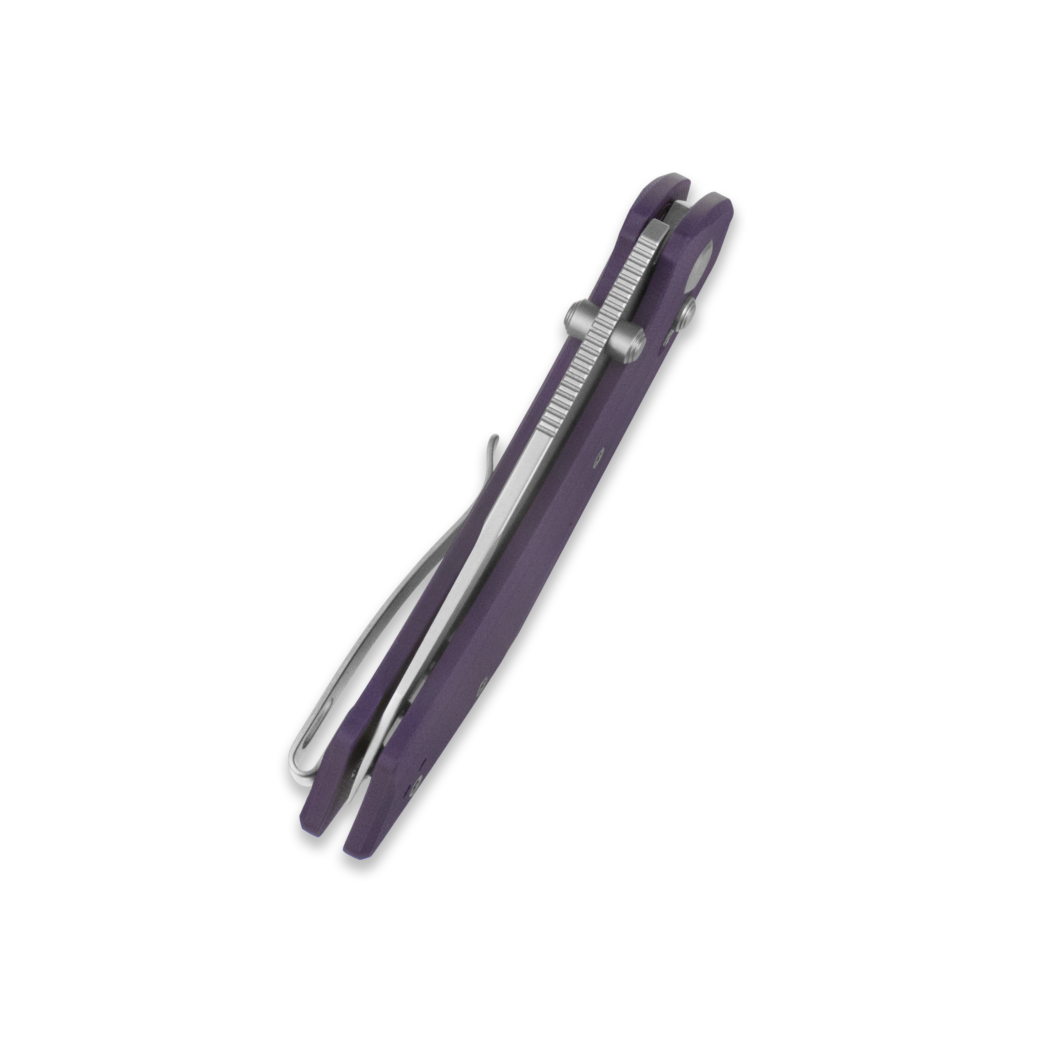 GEO Knife DIVID Crossbar lock Folding Knife Purple G10 Handle 3.3" Stonewash Bohler M390 Blade GEO2507G
