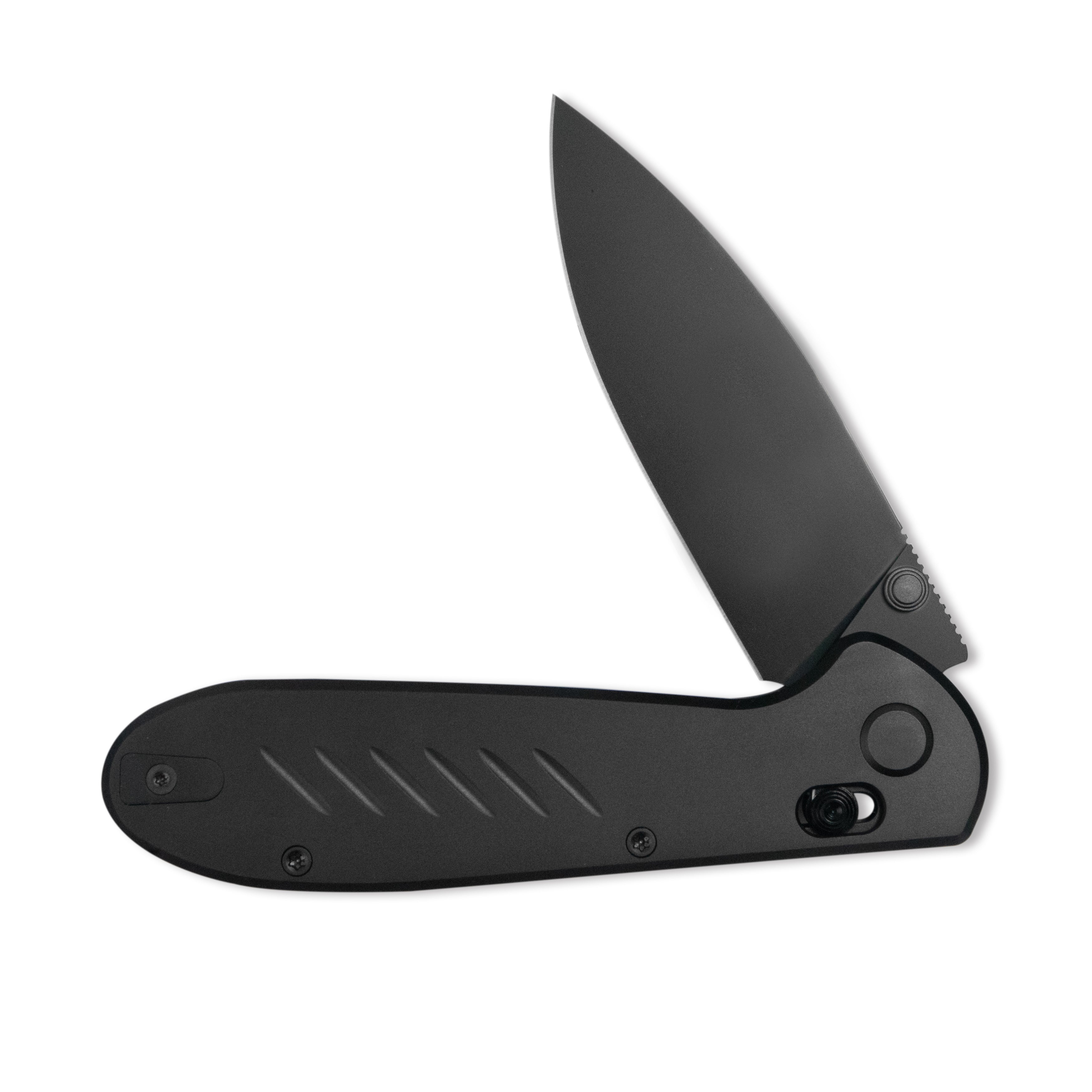 GEO Knife Frost Axis lock Folding Knife Black DLC 6AL4V Titanium Handle 3.4" Black DLC Bohler M390 Blade GEO2501B