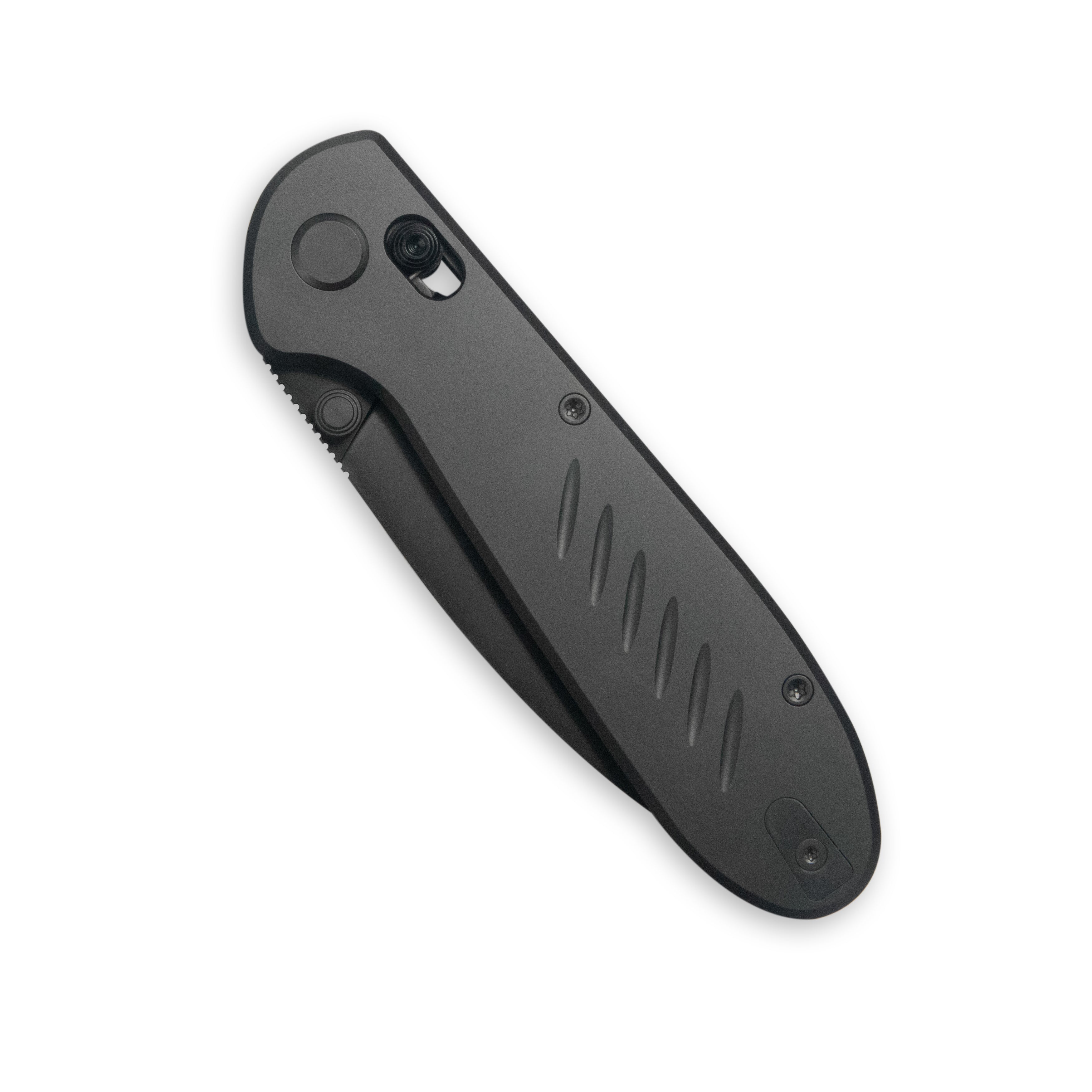 GEO Knife Frost Axis lock Folding Knife Black DLC 6AL4V Titanium Handle 3.4" Black DLC Bohler M390 Blade GEO2501B