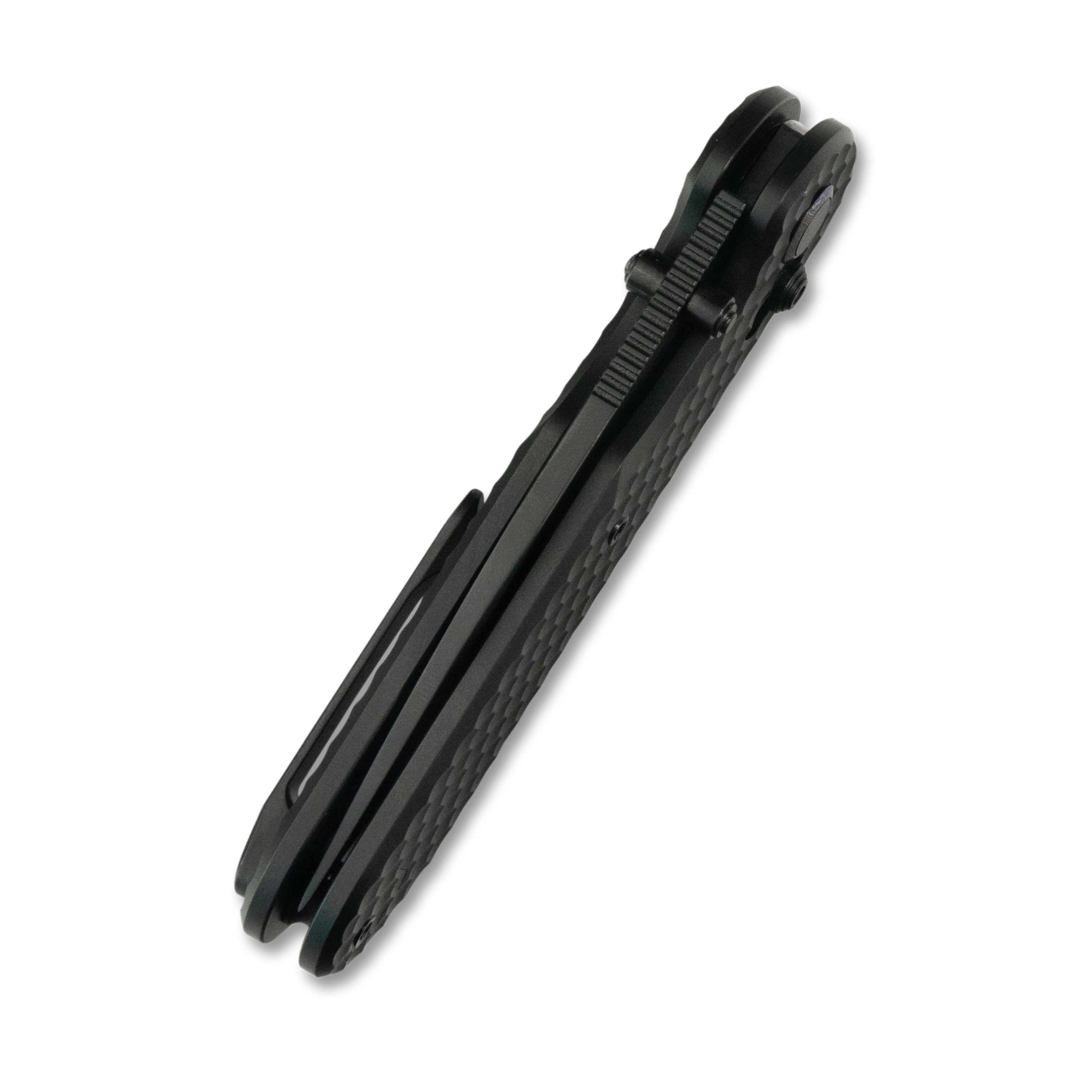 (Pre-order)( Before February 5th):GEO Knife Ethereal Cutter Axis lock Folding Knife Black 6AL4V Titanium Handle 3.0" Black DLC Bohler M390 Blade GEO2402D