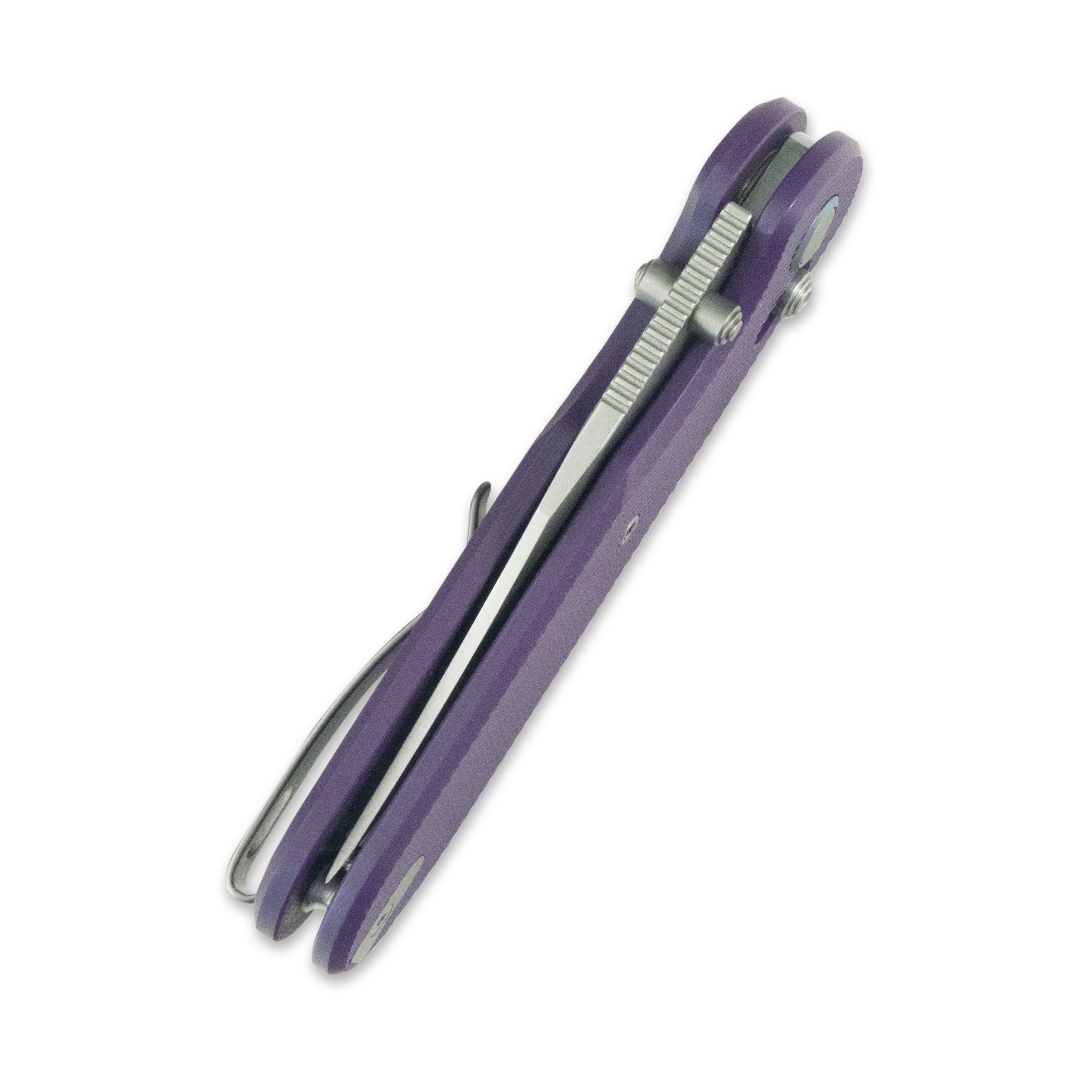 (Pre-order)( Before February 5th): GEO Knife Ethereal Cutter Axis lock Folding Knife Purple G10 Handle 3.0" Stonewash Bohler M390 Blade GEO2401L