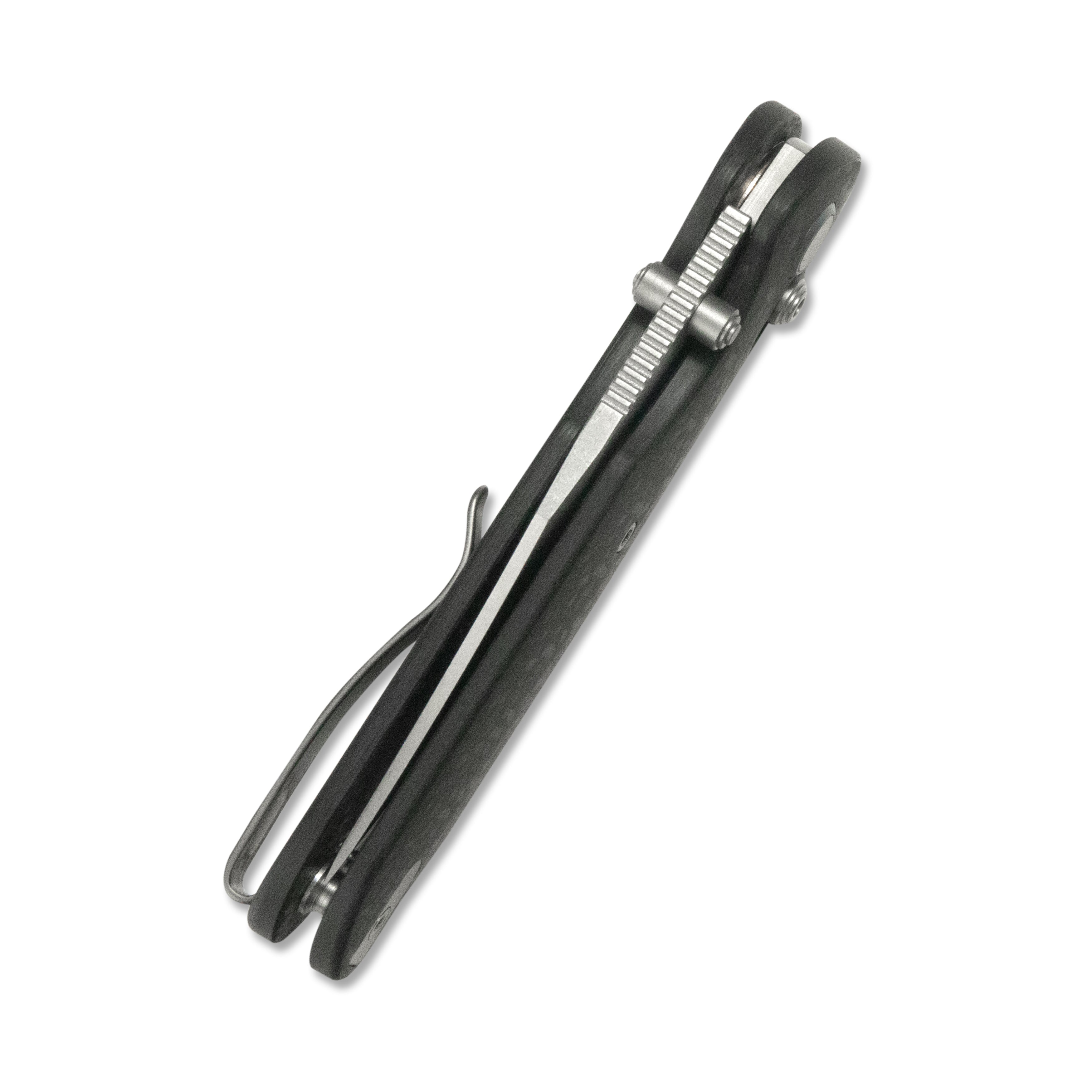 (Pre-order)( Before February 5th): GEO Knife Ethereal Cutter Axis lock Folding Knife Black Carbon Fiber Handle 3.0" Stonewash Bohler M390 Blade GEO2401K