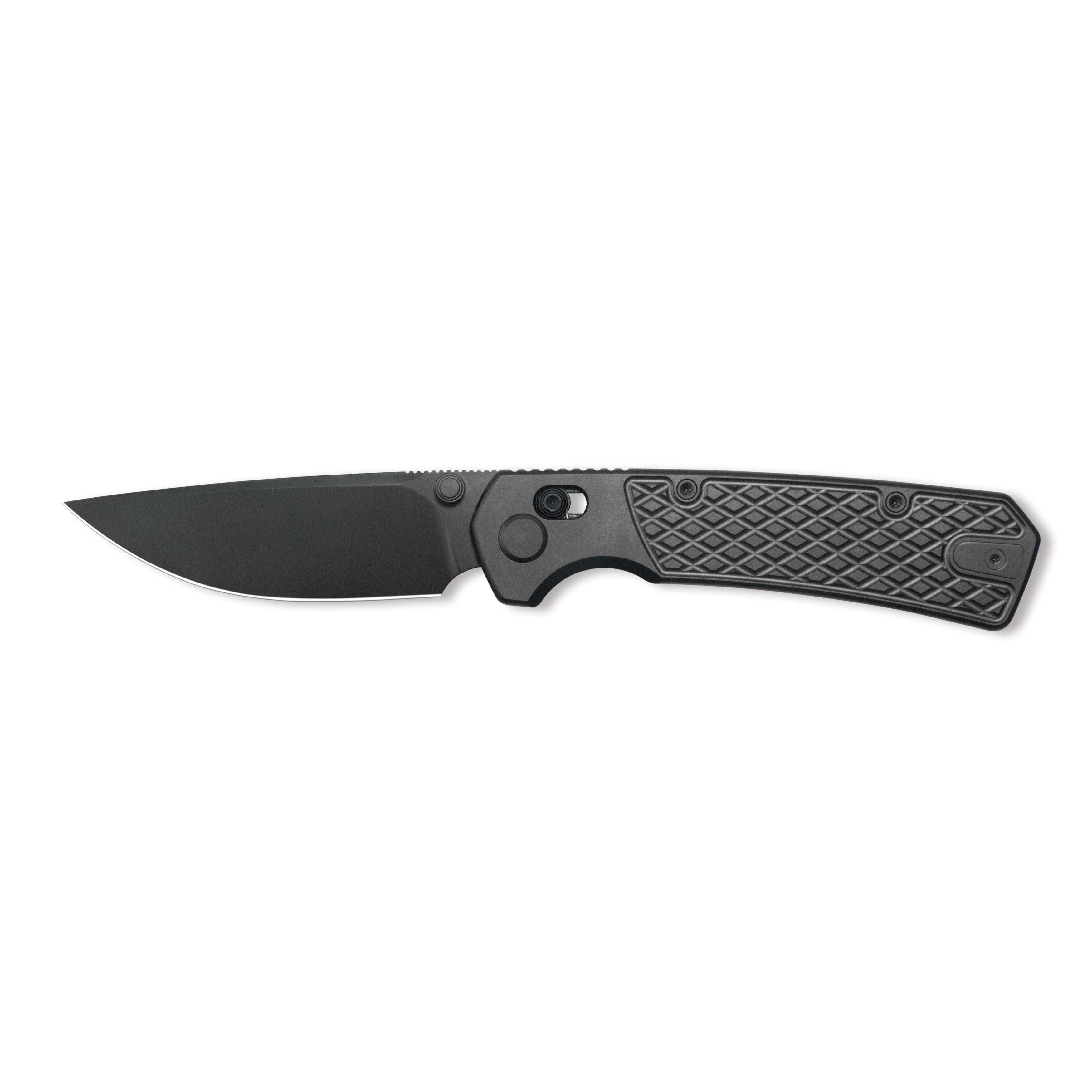 GEO Knife Blaze Axis lock Folding Knife Black DLC 6AL4V Titanium Handle 3.3" Black DLC Bohler M390 Blade GEO2502B