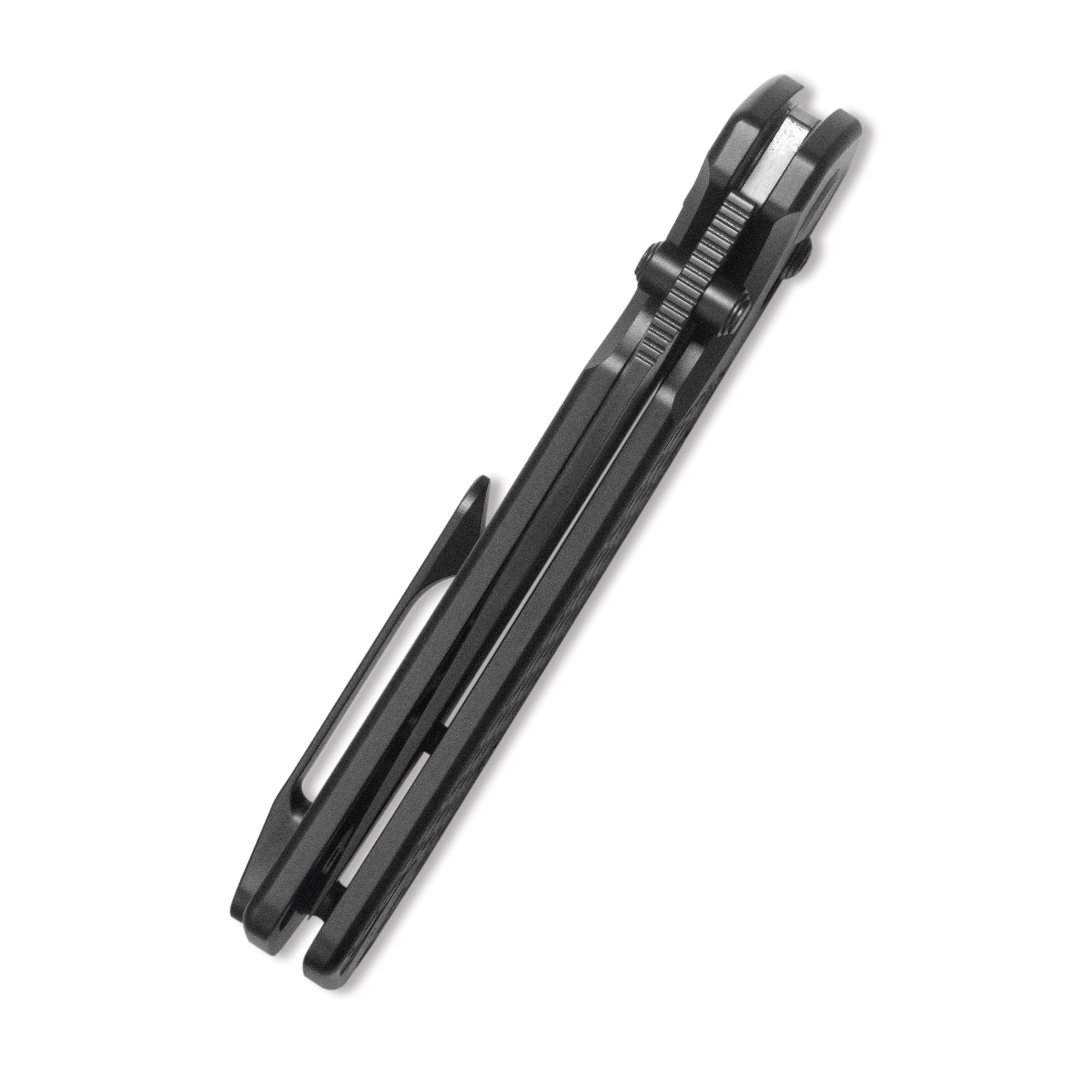 GEO Knife Blaze Axis lock Folding Knife Black DLC 6AL4V Titanium Handle 3.3" Black DLC Bohler M390 Blade GEO2502B