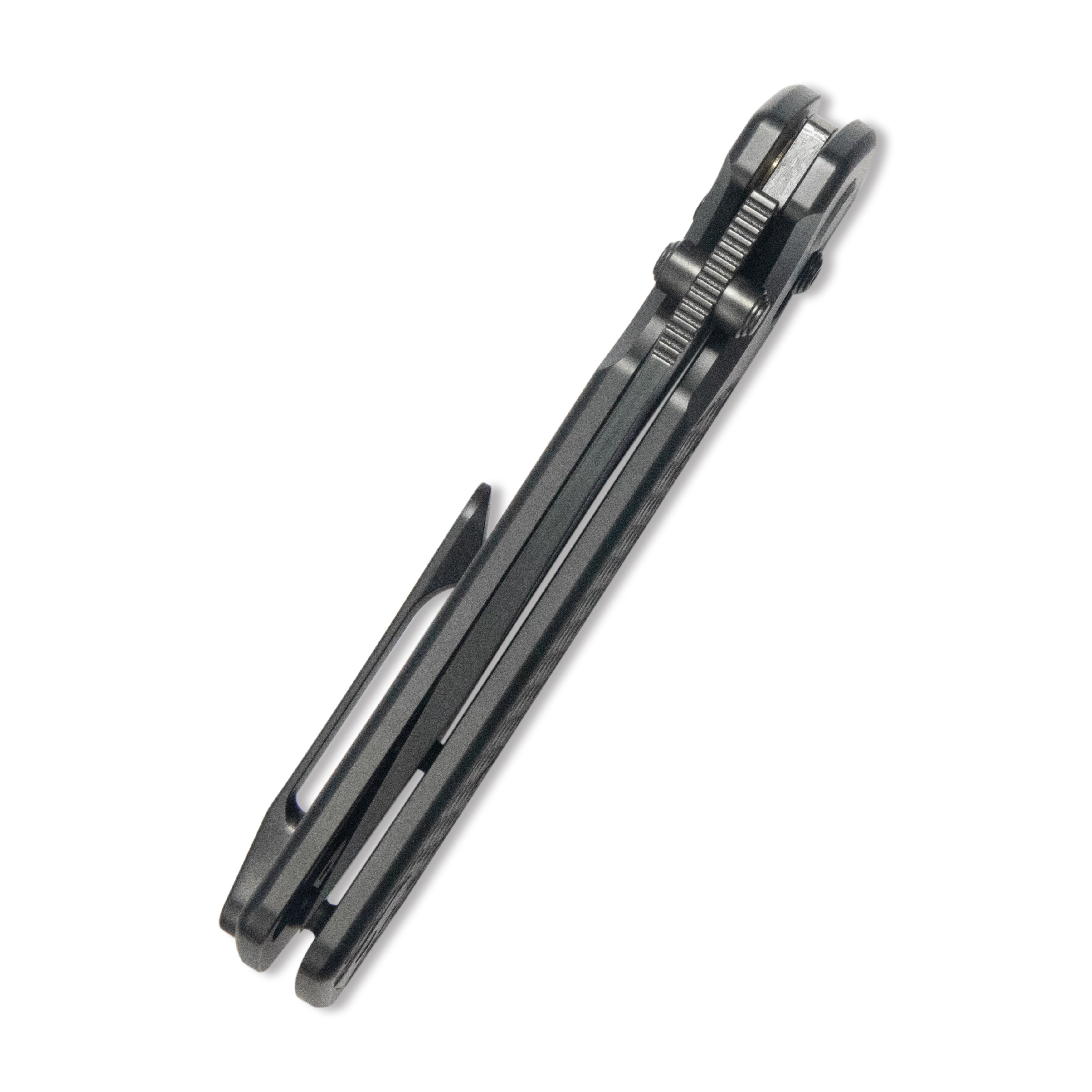 GEO Knife Blaze Axis lock Folding Knife Black DLC 6AL4V Titanium Handle 3.3" Black DLC Bohler M390 Blade GEO2503B