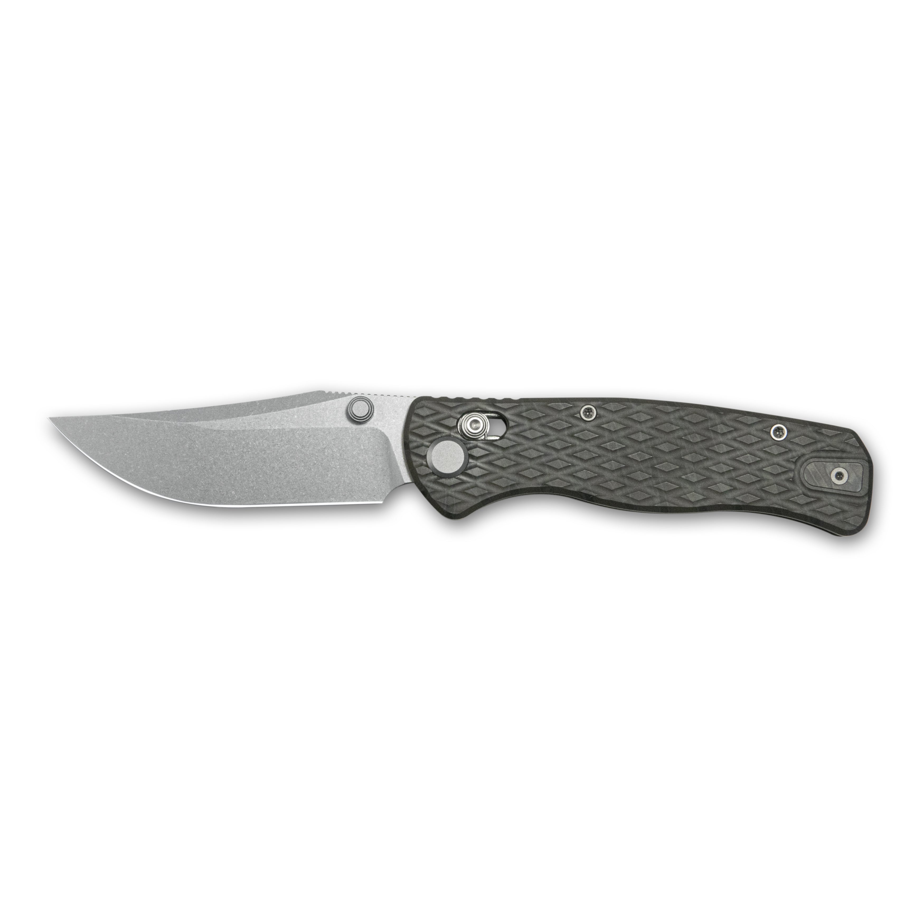(Pre-order) : Geo knife Sharp Shadow Axis lock Folding Knife  Tiger Stripe Pattern Flamed 6AL4V Titanium Handle 3.4" Stonewash Bohler M390 Blade GEO2504C