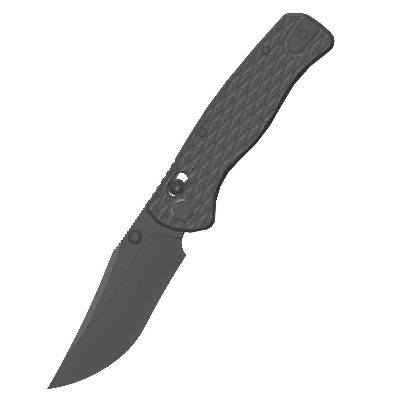 (Pre-order) : Geo knife Axis lock Folding Knife Black DLC 6AL4V Titanium Handle 3.25" Black DLC Bohler M390 Blade GEO2504B