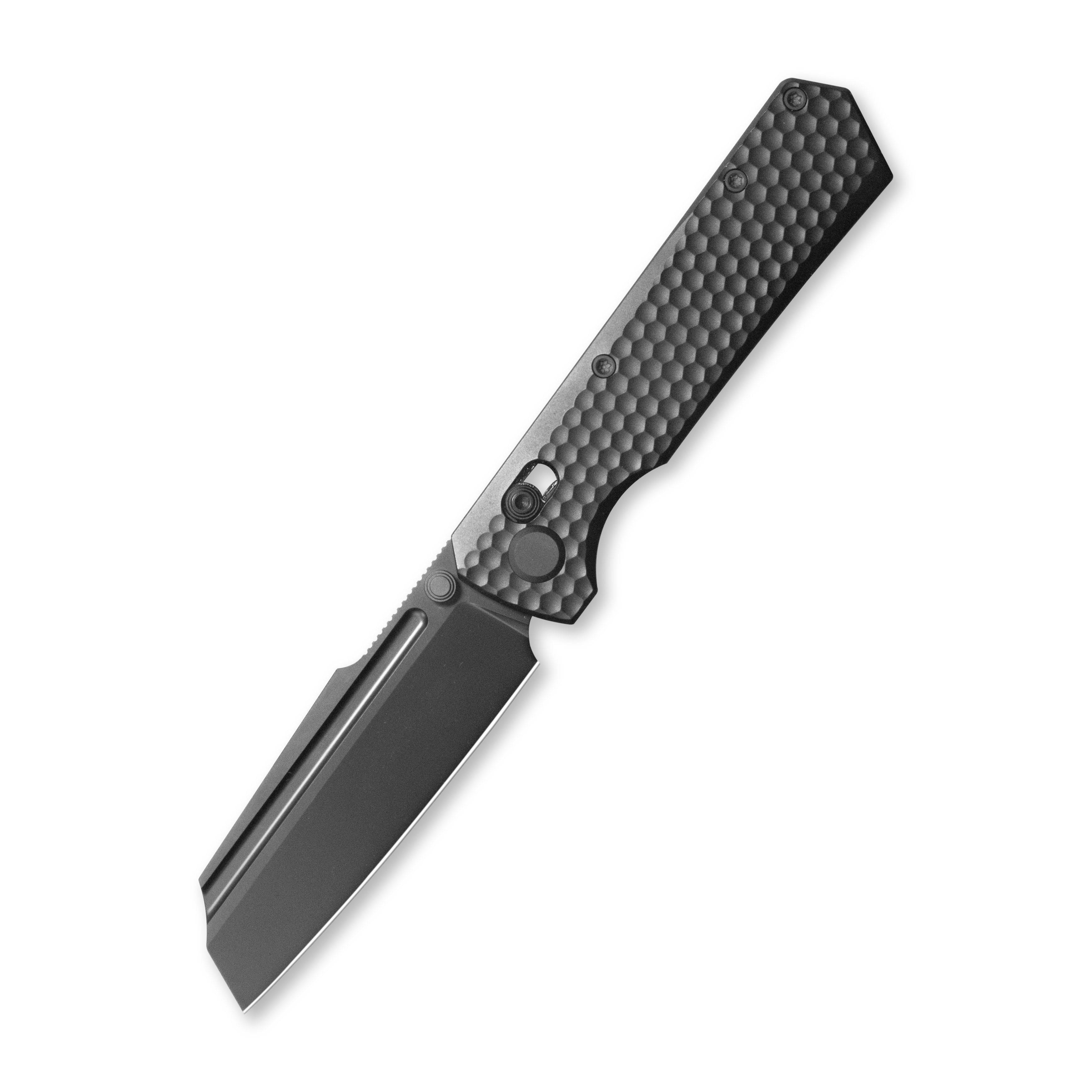 GEO Knife Noxiz Crossbar lock Folding Knife Black 6AL4V Titanium Handl