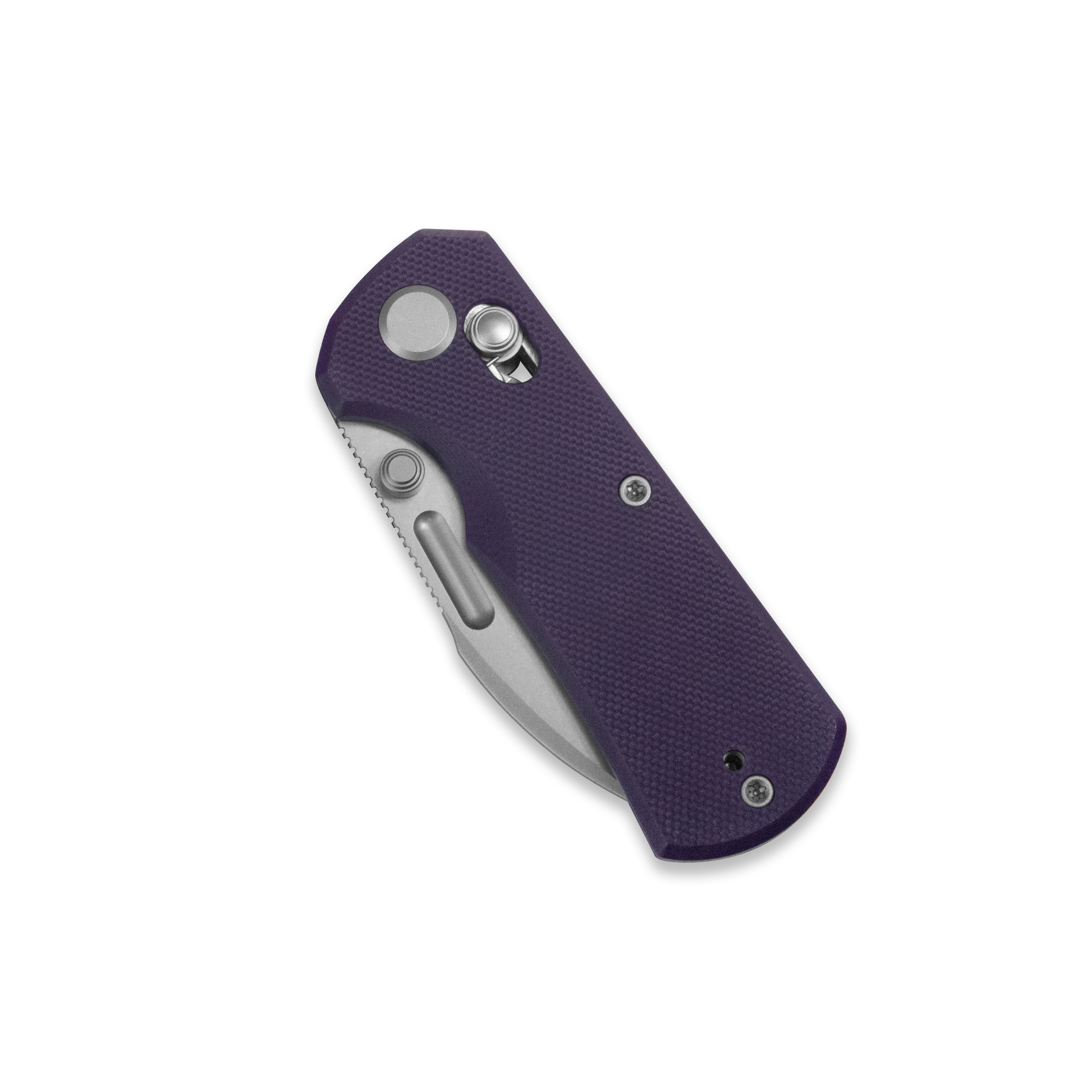 GEO Knife Belluf Crossbar lock Folding Knife Purple G10 Handle 2.4" Stonewash Bohler M390 Blade GEO2508C