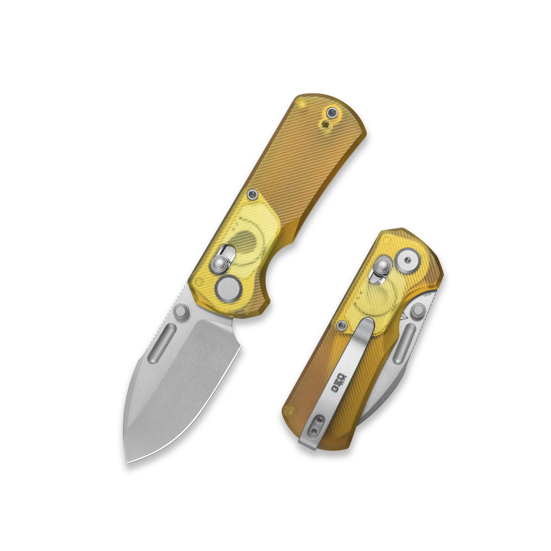 GEO Knife Belluf Crossbar lock Folding Knife Ultem Handle 2.4