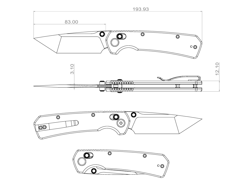 (Pre-order): GEO Knife Blaze Axis lock Folding Knife Ultem Handle 3.3" Stonewash Bohler M390 Blade GEO2503J