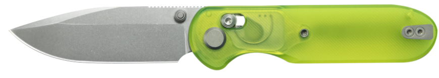 Blade HQ Exclusives SKU : GEO Knife Ethereal Cutter Axis lock Folding Knife Green Polycarbonate Handle 3.0" Stonewash CPM S90V Blade GEO2402O