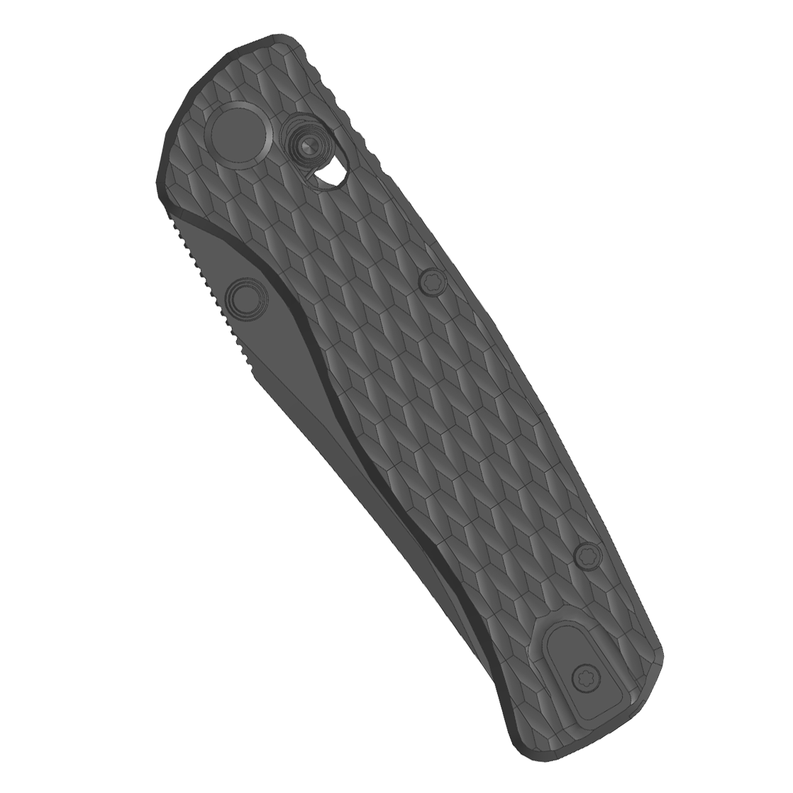 (Pre-order) : Geo knife Sharp Shadow Axis lock Folding Knife Black DLC 6AL4V Titanium Handle 3.3" Black DLC Bohler M390 Blade GEO2504B
