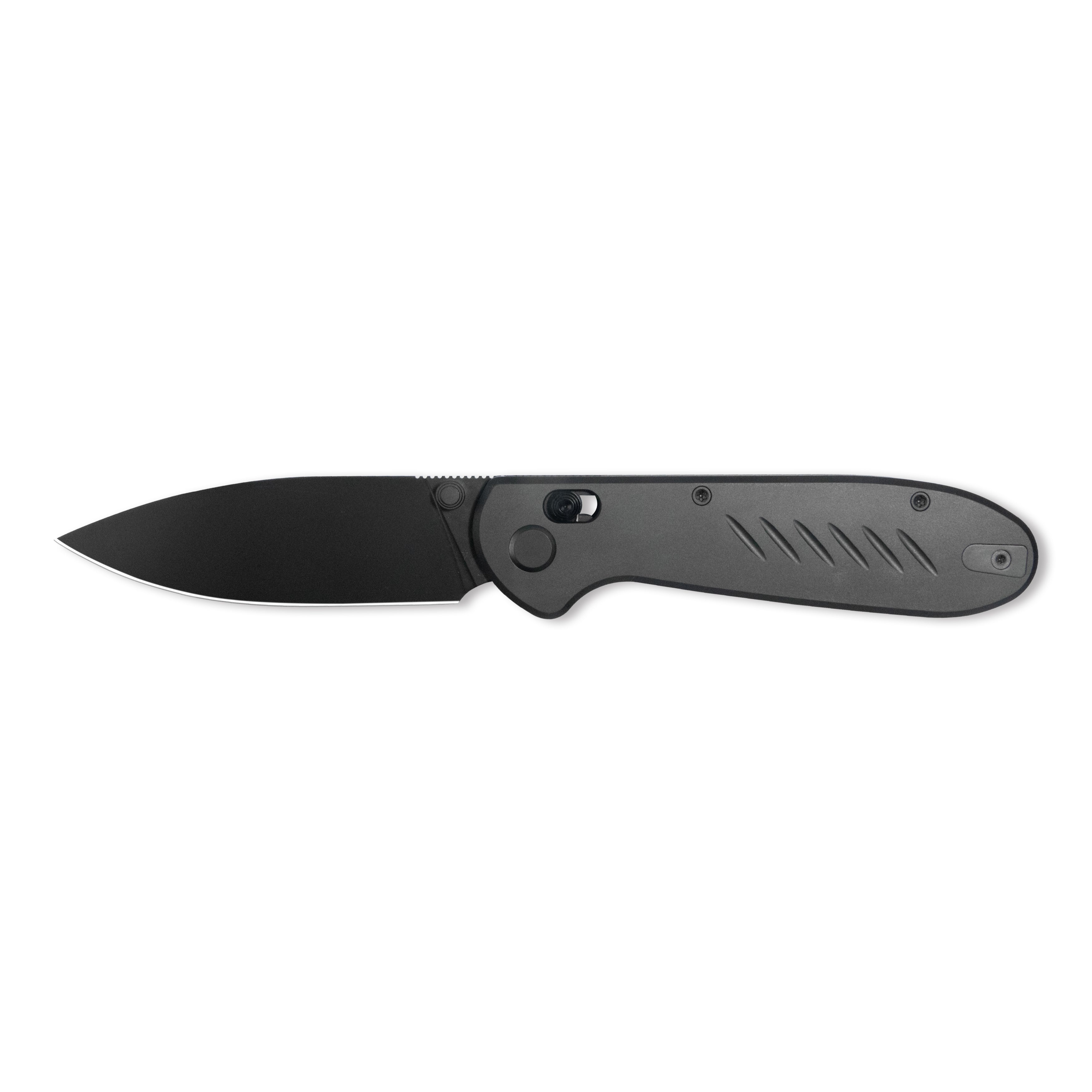 GEO Knife Frost Crossbar lock Folding Knife Black DLC 6AL4V Titanium H