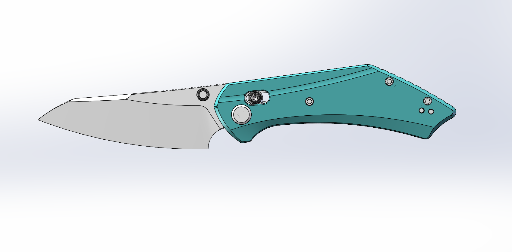 (Pre-order): GEO Knife DIVID Axis lock Folding Knife Tiffany Blue G10 Handle 3.3" Stonewash Bohler M390 Blade GEO2507F