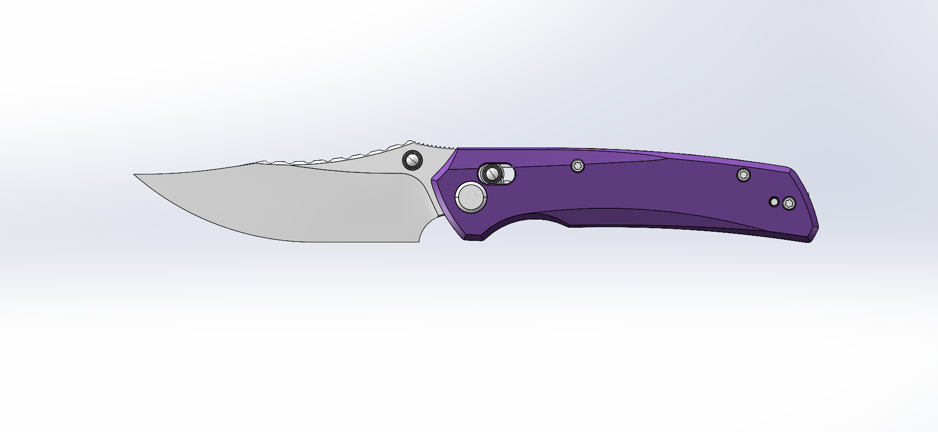 (Pre-order): GEO Knife Cirex Crossbar lock Folding Knife Purple G10 Handle 3.5" Stonewash Bohler M390 Blade GEO2601C