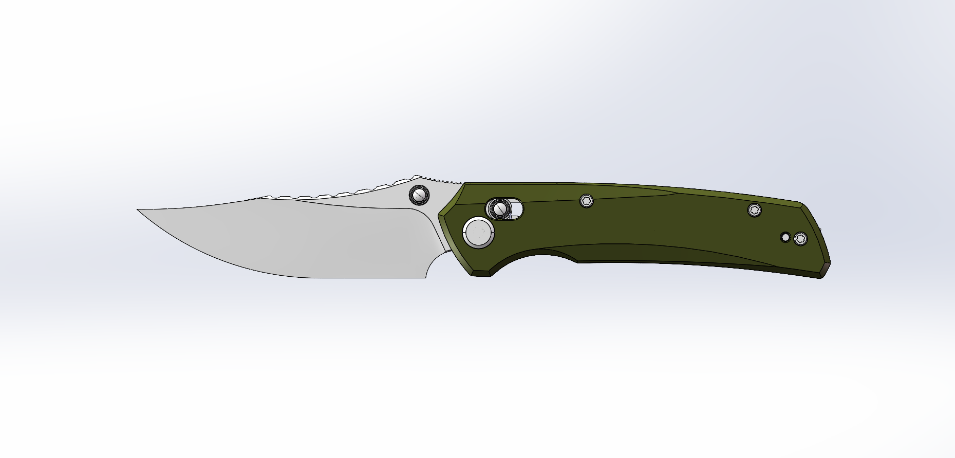 (Pre-order): GEO Knife Cirex Crossbar lock Folding Knife Green G10 Handle 3.5" Stonewash Bohler M390 Blade GEO2601D