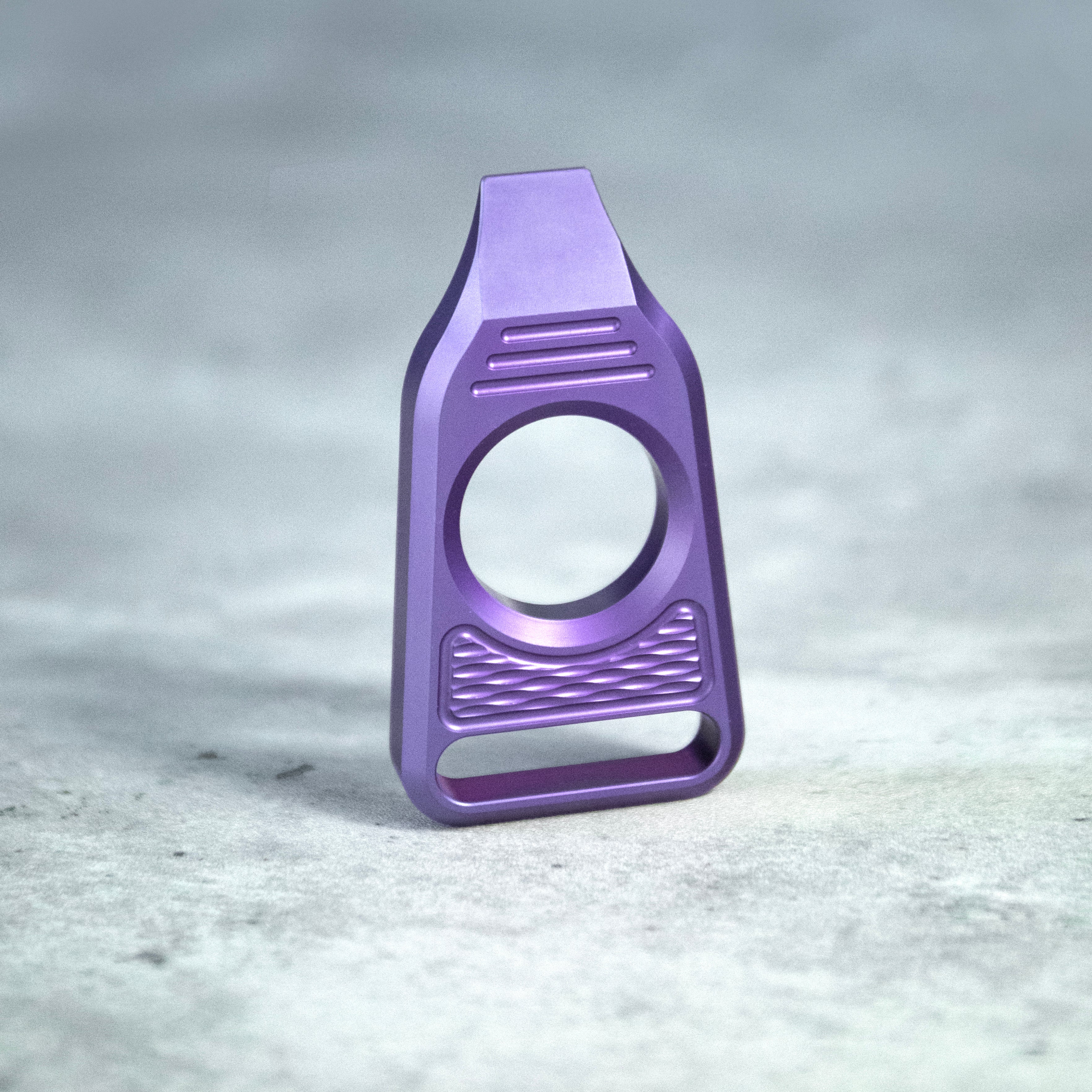 GEO Knife Vector 6AL4V Titanium Material Anodized Purple Finish Pry-ba