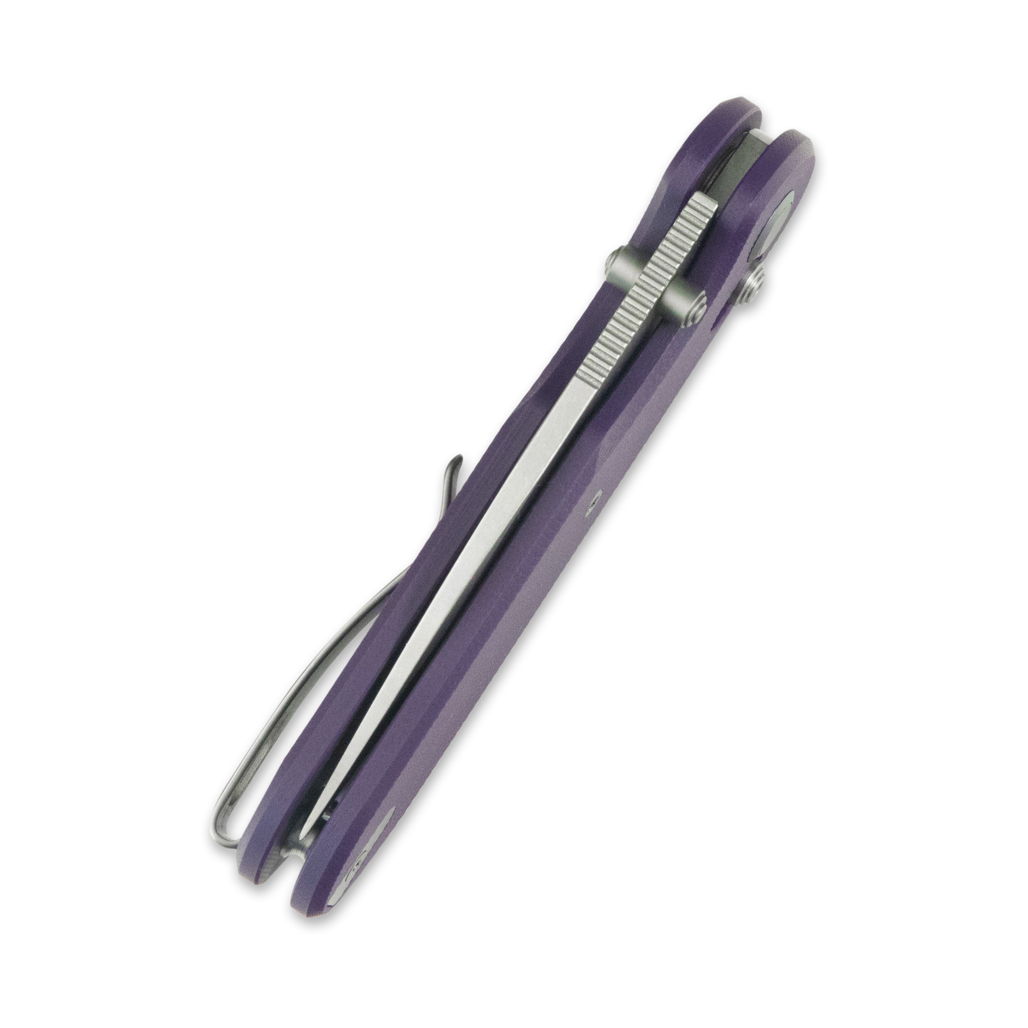 (Pre-order) : Geo knife Ethereal Cutter Axis lock Folding Knife Purple G10 Handle 3.0" Stonewash Bohler M390 Blade GEO2402L