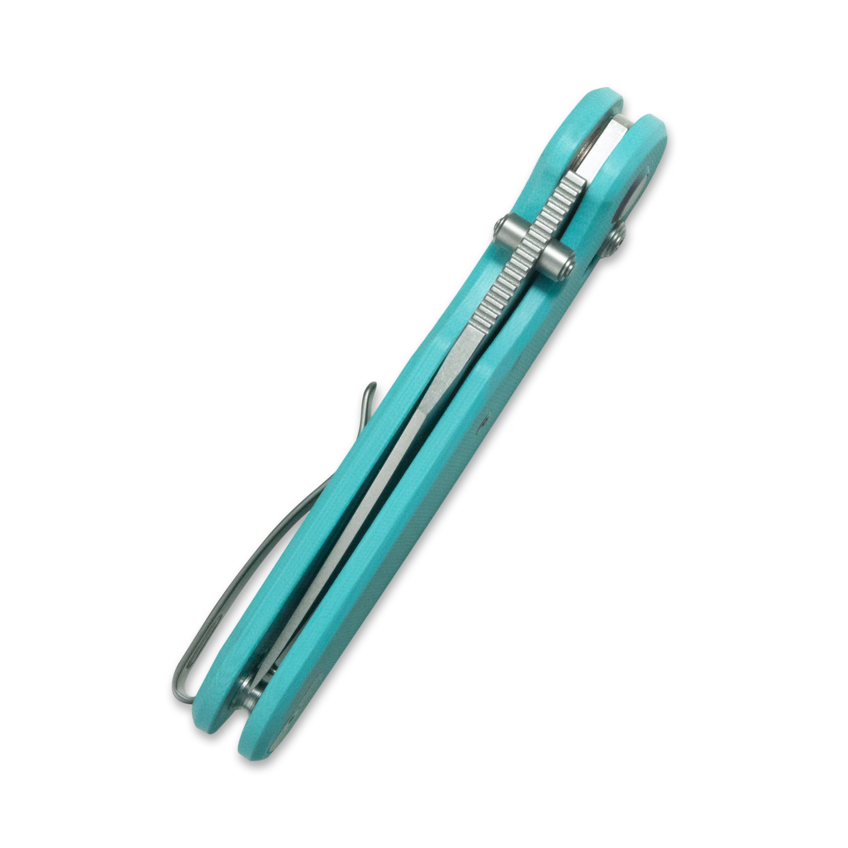 Geo knife Ethereal Cutter Axis lock Folding Knife Tiffany Blue G10 Handle 3.0" Stonewash Bohler M390 Blade GEO2401G