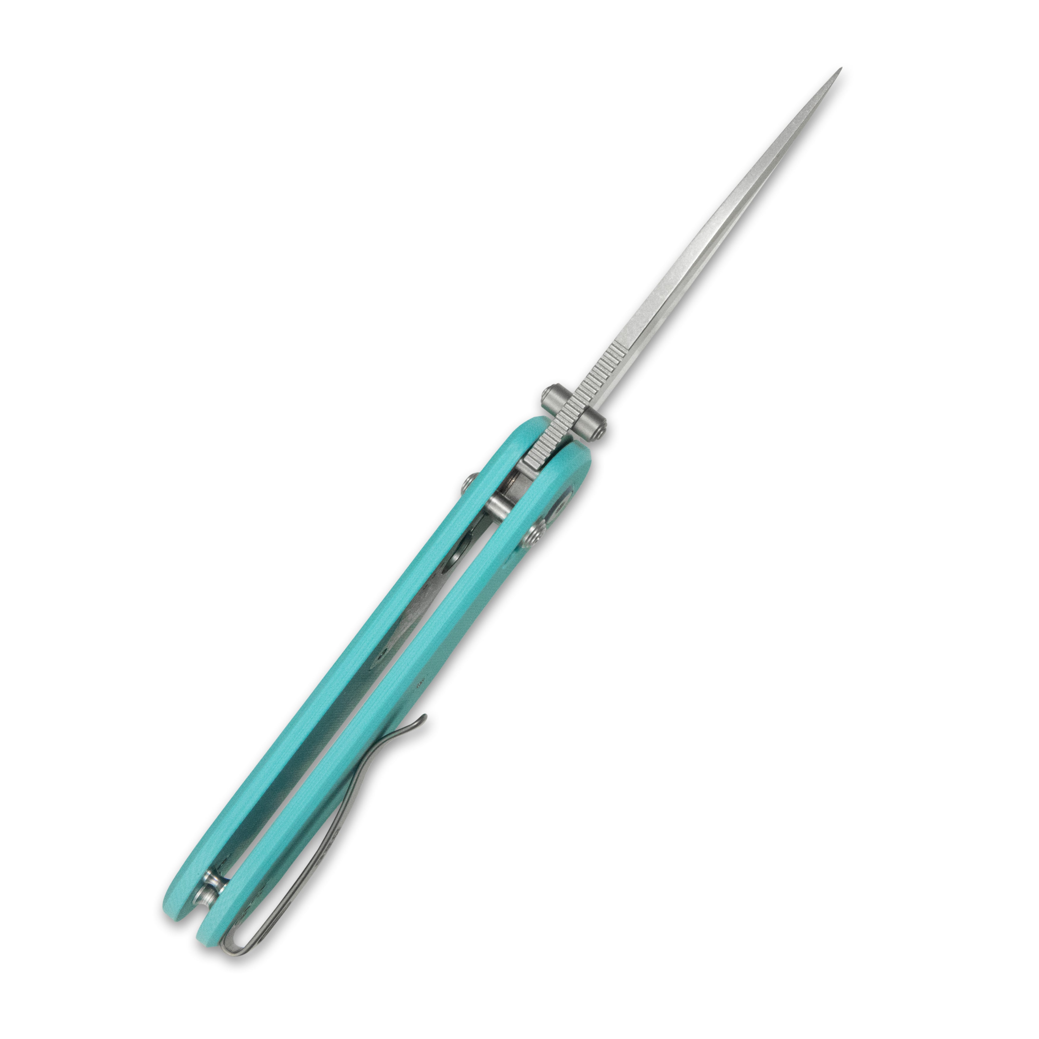 (Pre-order) : Geo knife Ethereal Cutter Axis lock Folding Knife Tiffany Blue G10 Handle 3.0" Stonewash Bohler M390 Blade GEO2402G