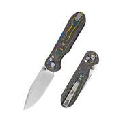 Blade City Exclusives SKU : GEO Knife Ethereal Cutter Crossbar lock Folding Knife Ultimate warrior Camo Handle 3.0" Stonewash Bohler M390 Blade GEO2402T