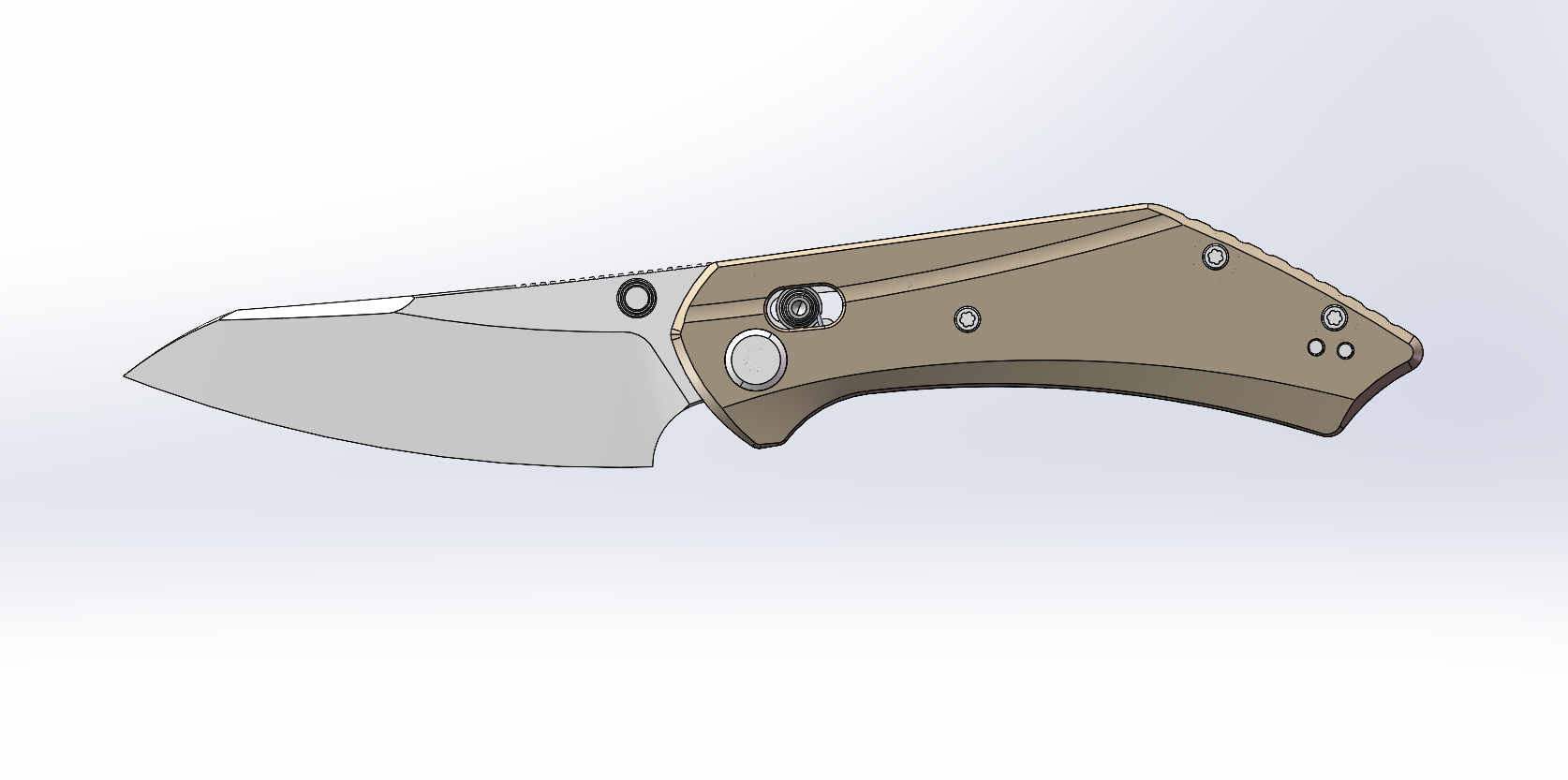 (Pre-order): GEO Knife DIVID Axis lock Folding Knife Khaki G10 Handle 3.3" Stonewash Bohler M390 Blade GEO2507J