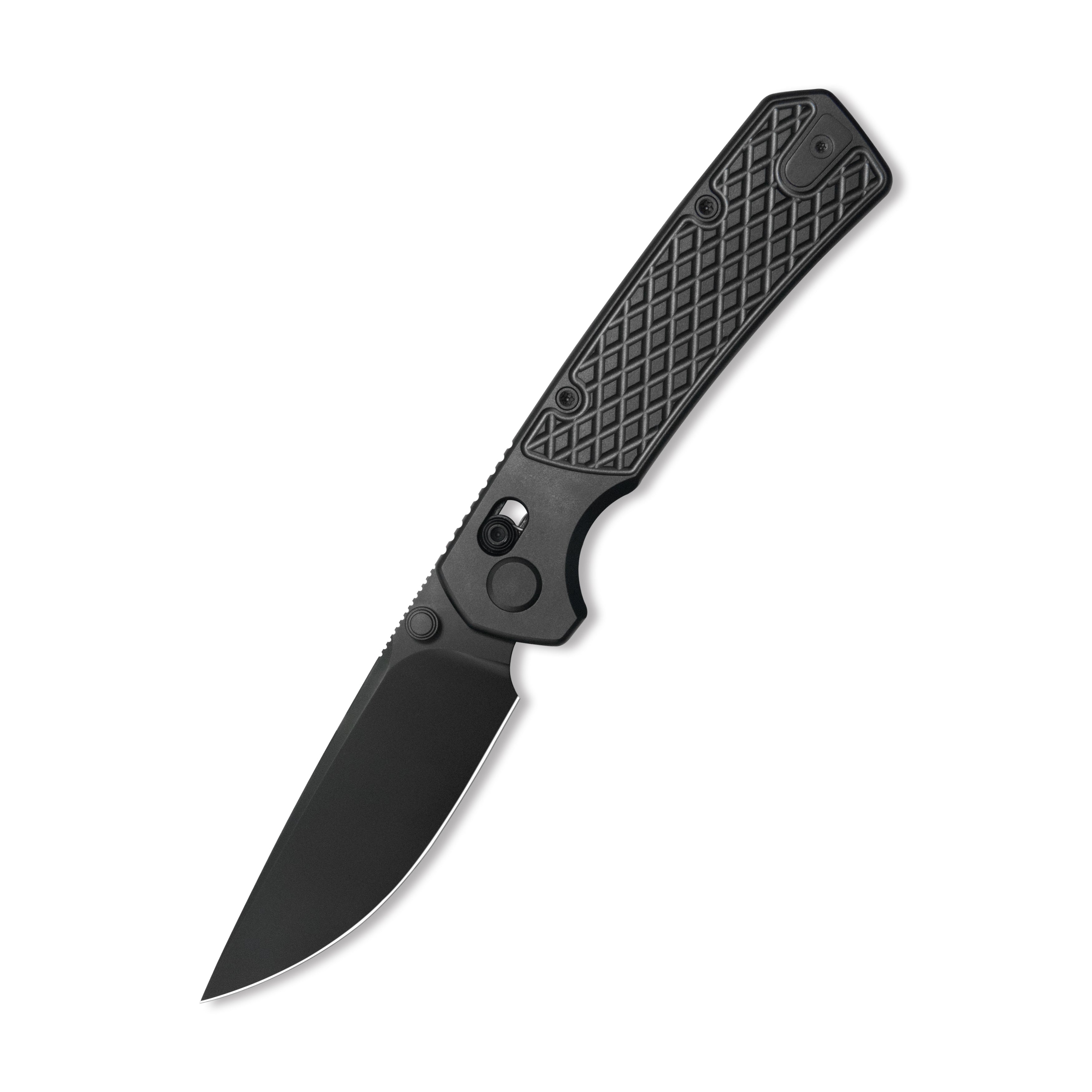 GEO Knife Blaze Crossbar lock Folding Knife Black DLC 6AL4V Titanium H
