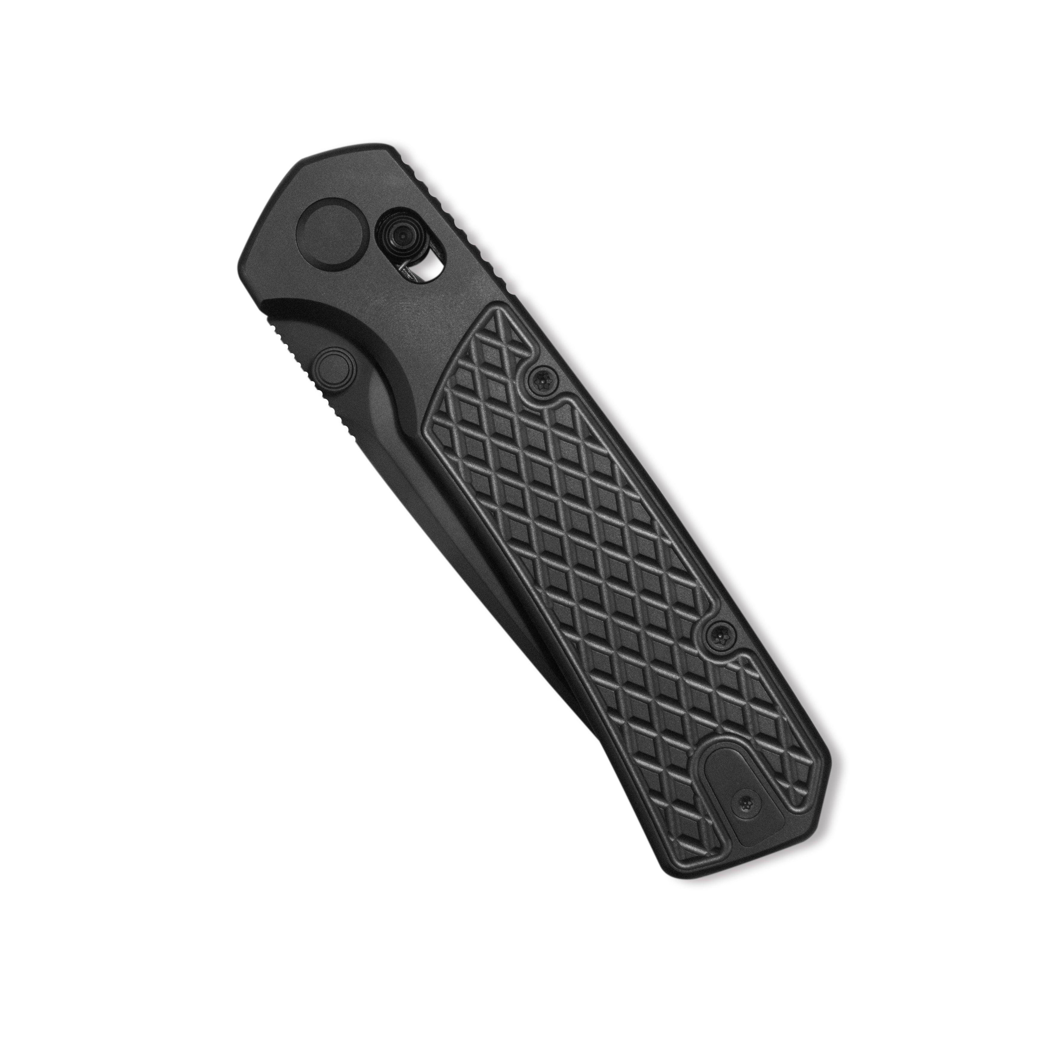 GEO Knife Blaze Crossbar lock Folding Knife Black DLC 6AL4V Titanium H
