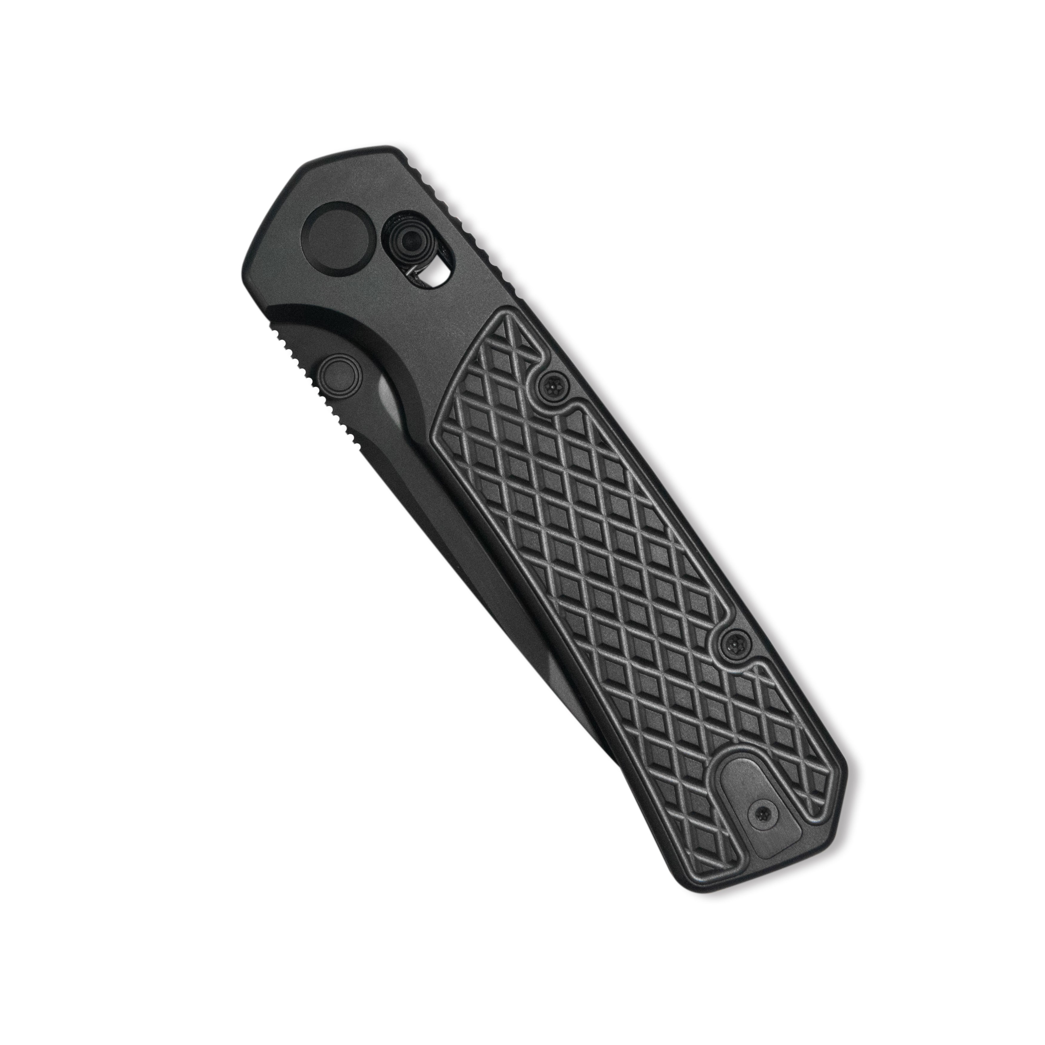 GEO Knife Blaze Crossbar lock Folding Knife Black DLC 6AL4V Titanium H