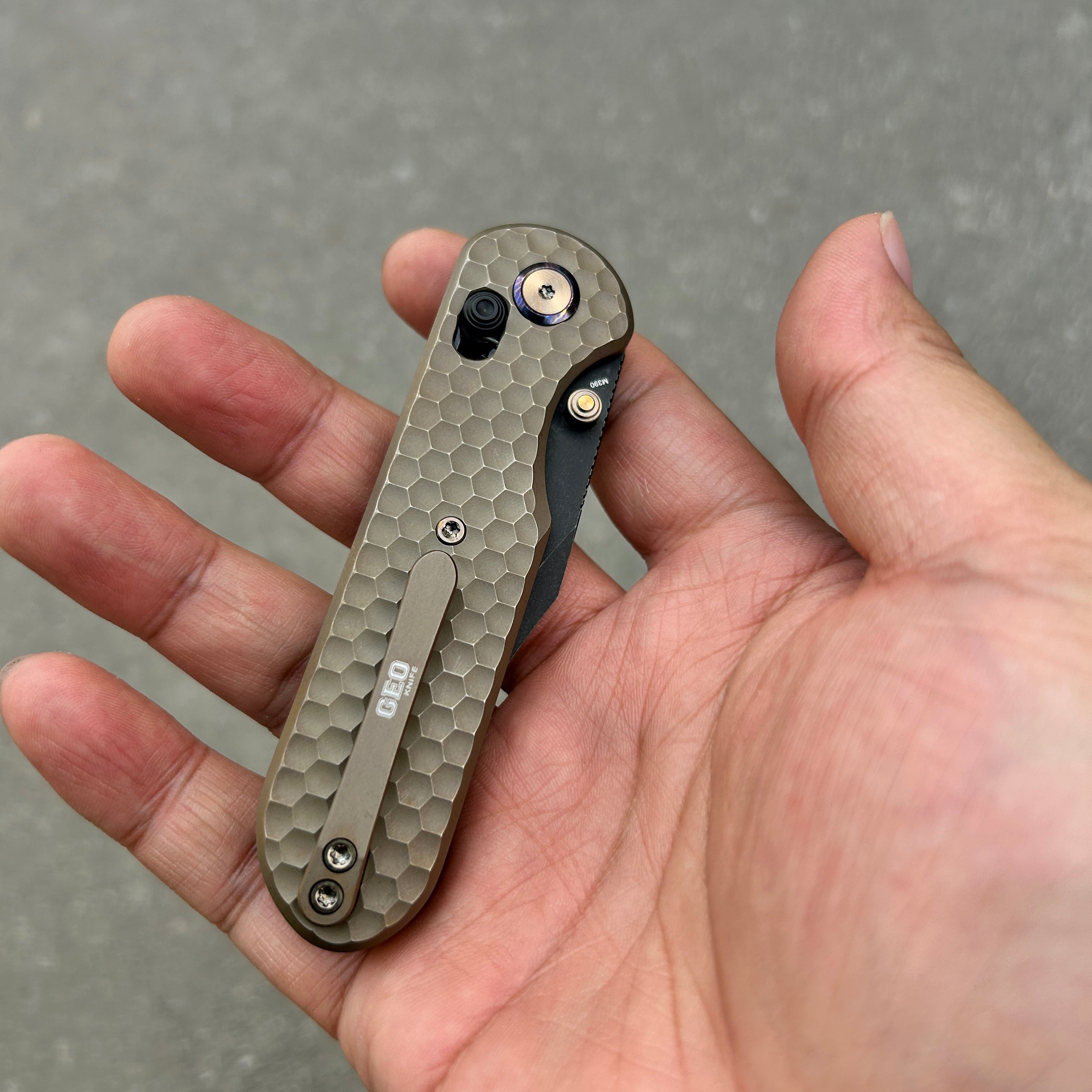 Pre-order) : Geo knife Ethereal Cutter Axis lock Folding